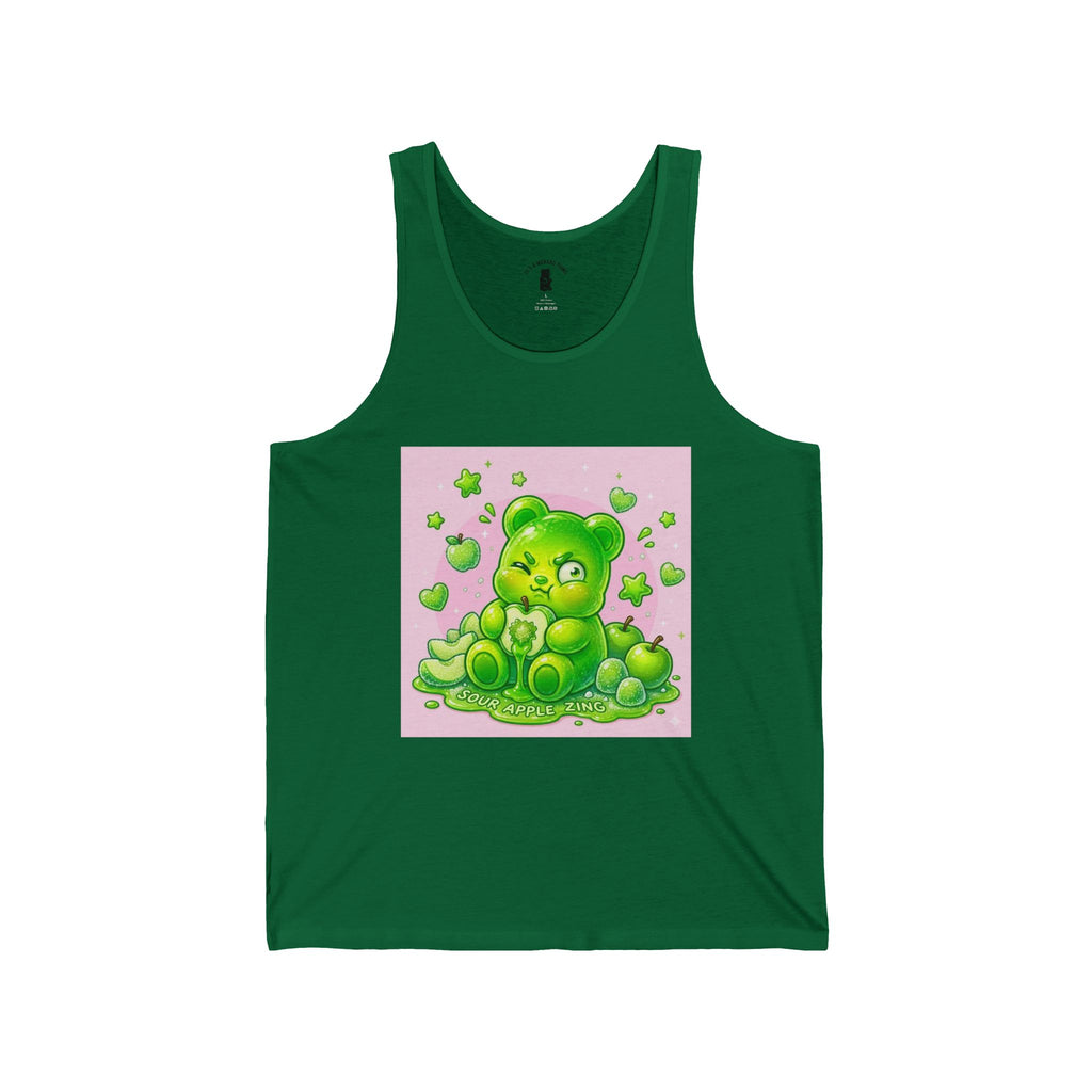 Sour Green Apple Gooey Gummy Bear Friend — Kawaii Graphic Tank top