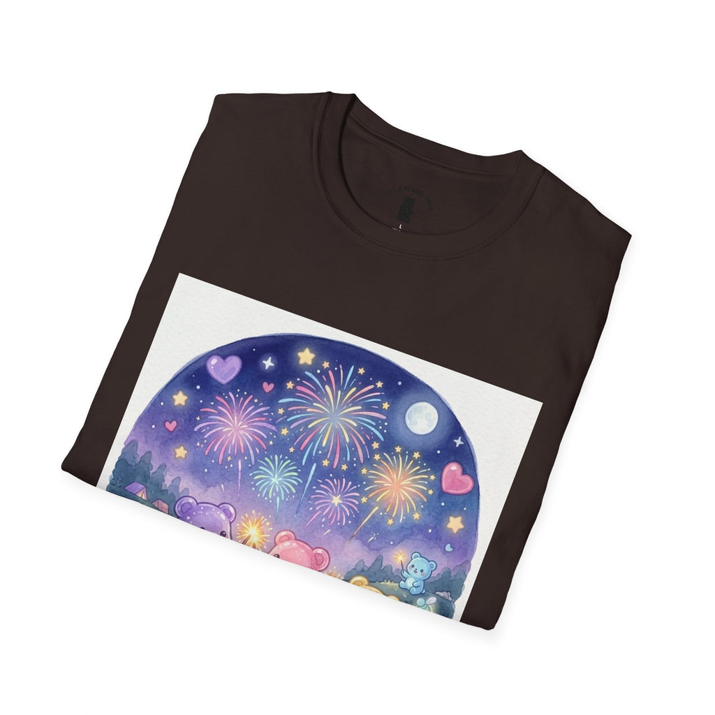 Firework wonder, Gooey Gummy bear Friends- Kawaii Graphic T-Shirt