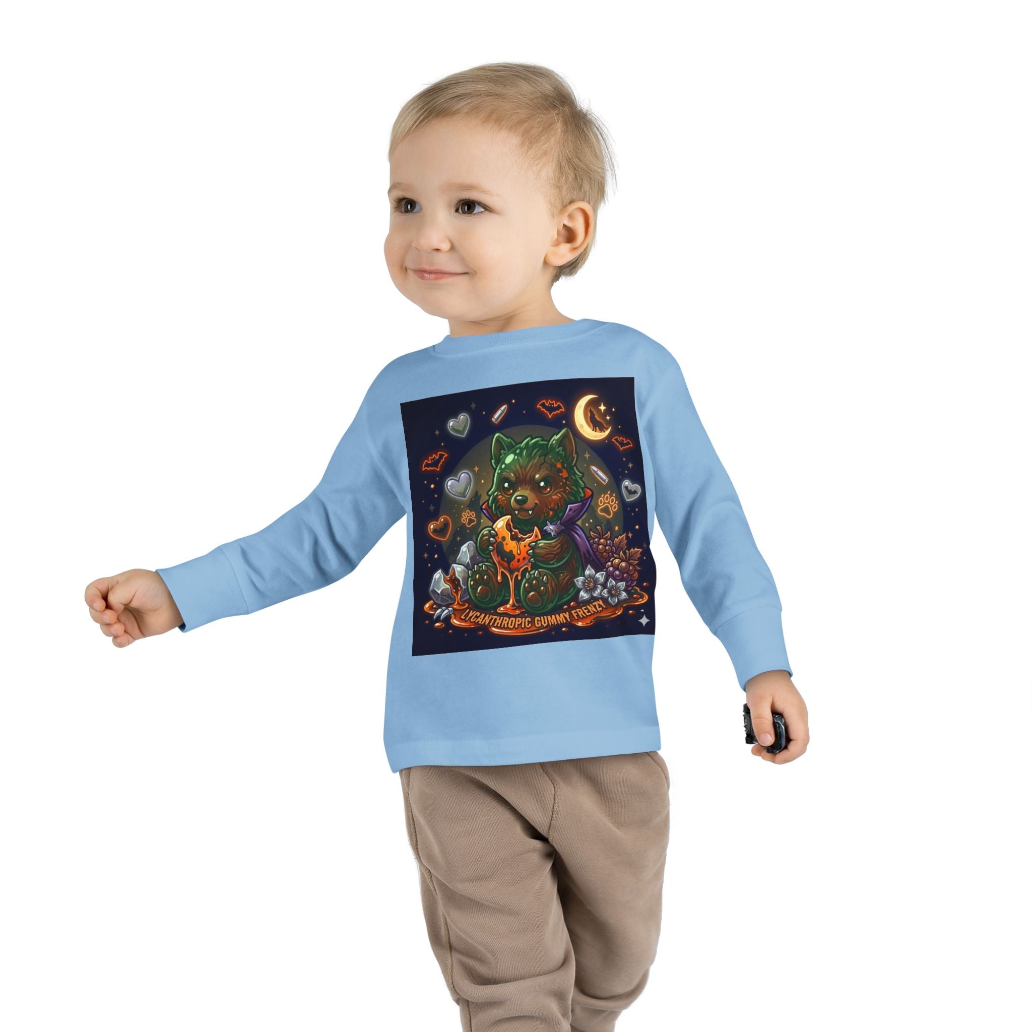 Werewolf Oozy Bear Gummy Halloween Special- Graphic Long Sleeve Shirt