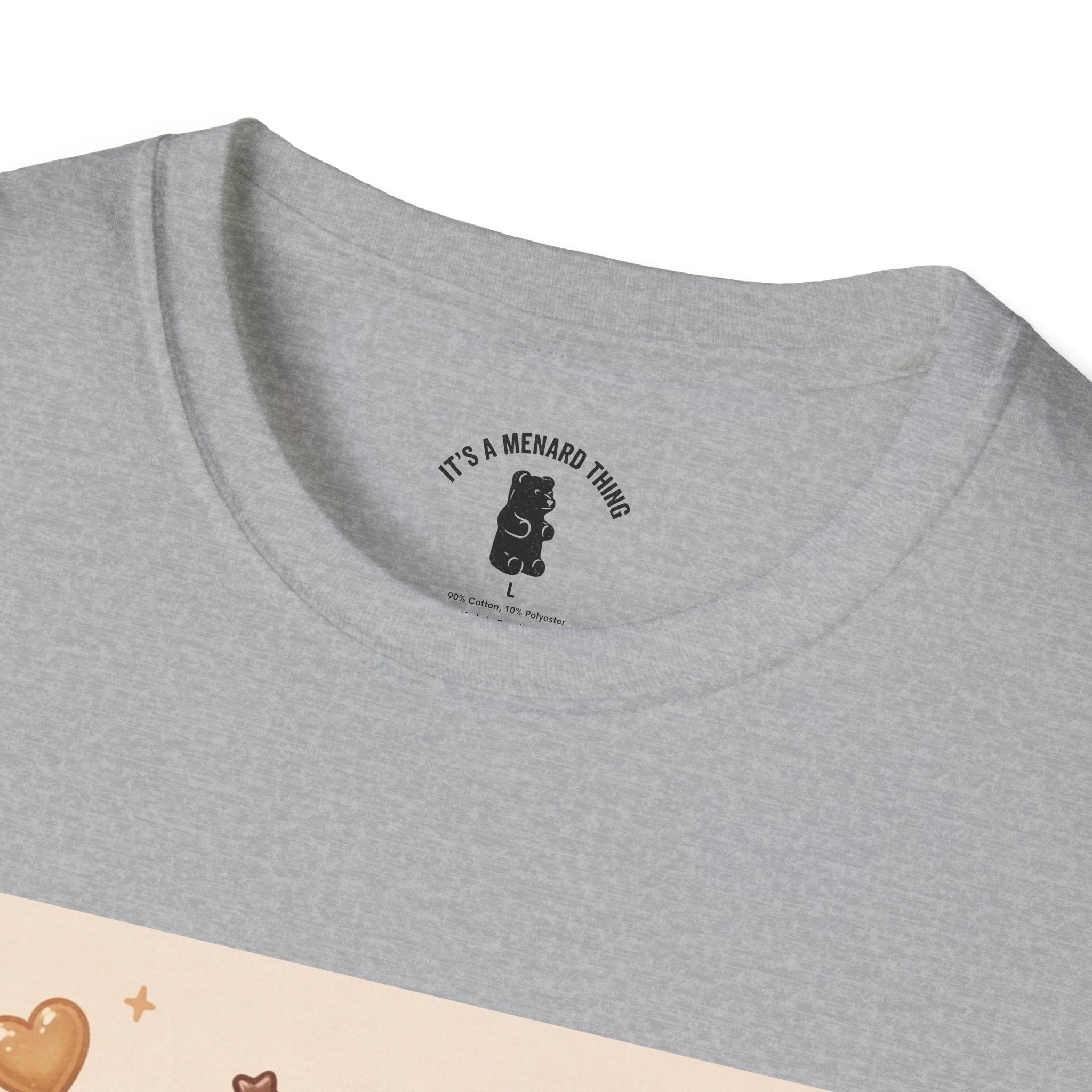 Cute Kawaii Gooey Gummy Milk Chocolate Milk Bear Cartoon Graphic T-Shirt