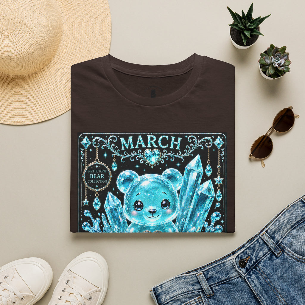 March, Aquamarine Birthstone Oozy Bear Gummy Special Addition- Graphic Shirt