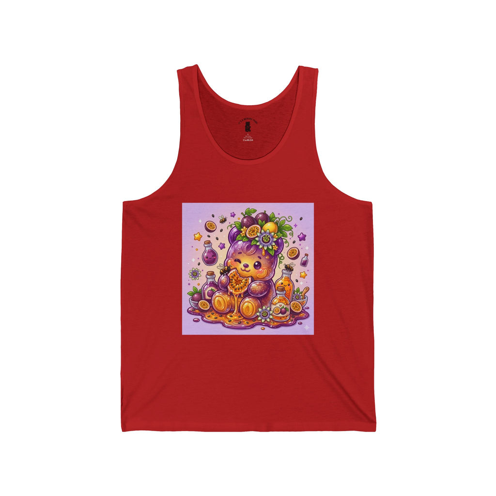 Passion Fruit Delight, Exotic Fruit Gooey Gummy Bear - Kawaii Graphic Tank Top