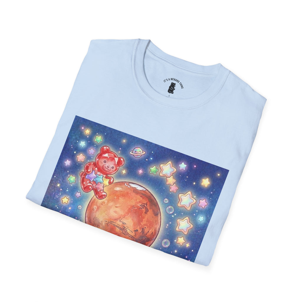 Think of Mars, Red Crystal Gooey Gummy Bear — Space Graphic T-Shirt