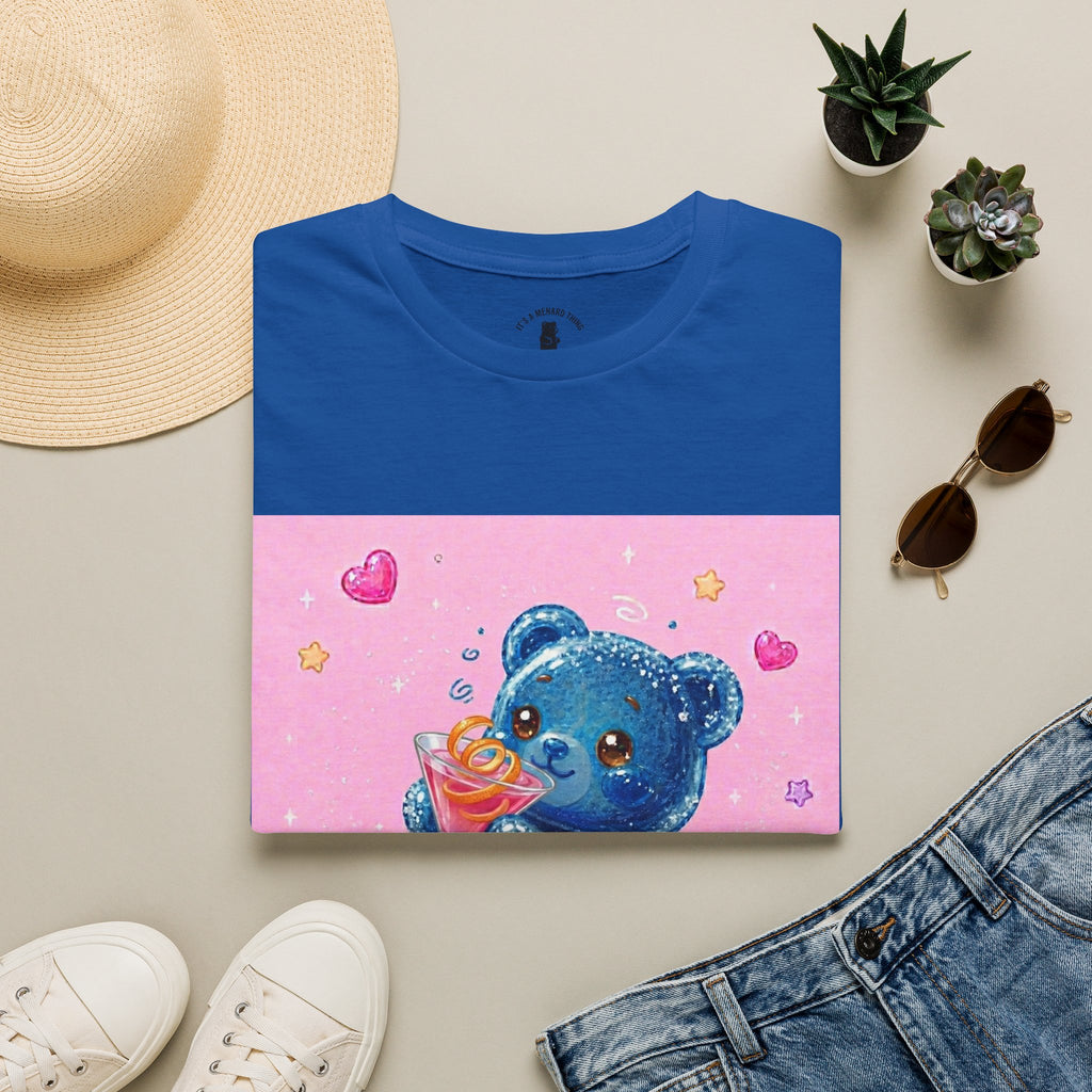 Special Cosmo Delight, Blue Oozy Boozy Gummy Bear Drinking Pal- Graphic Shirt