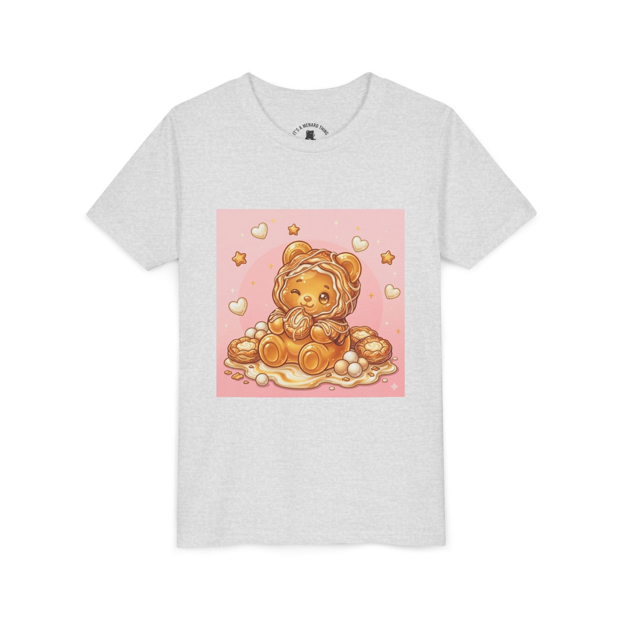 Cheese Danish Gooey Gummy Bear in Puff PJs Graphic Tee