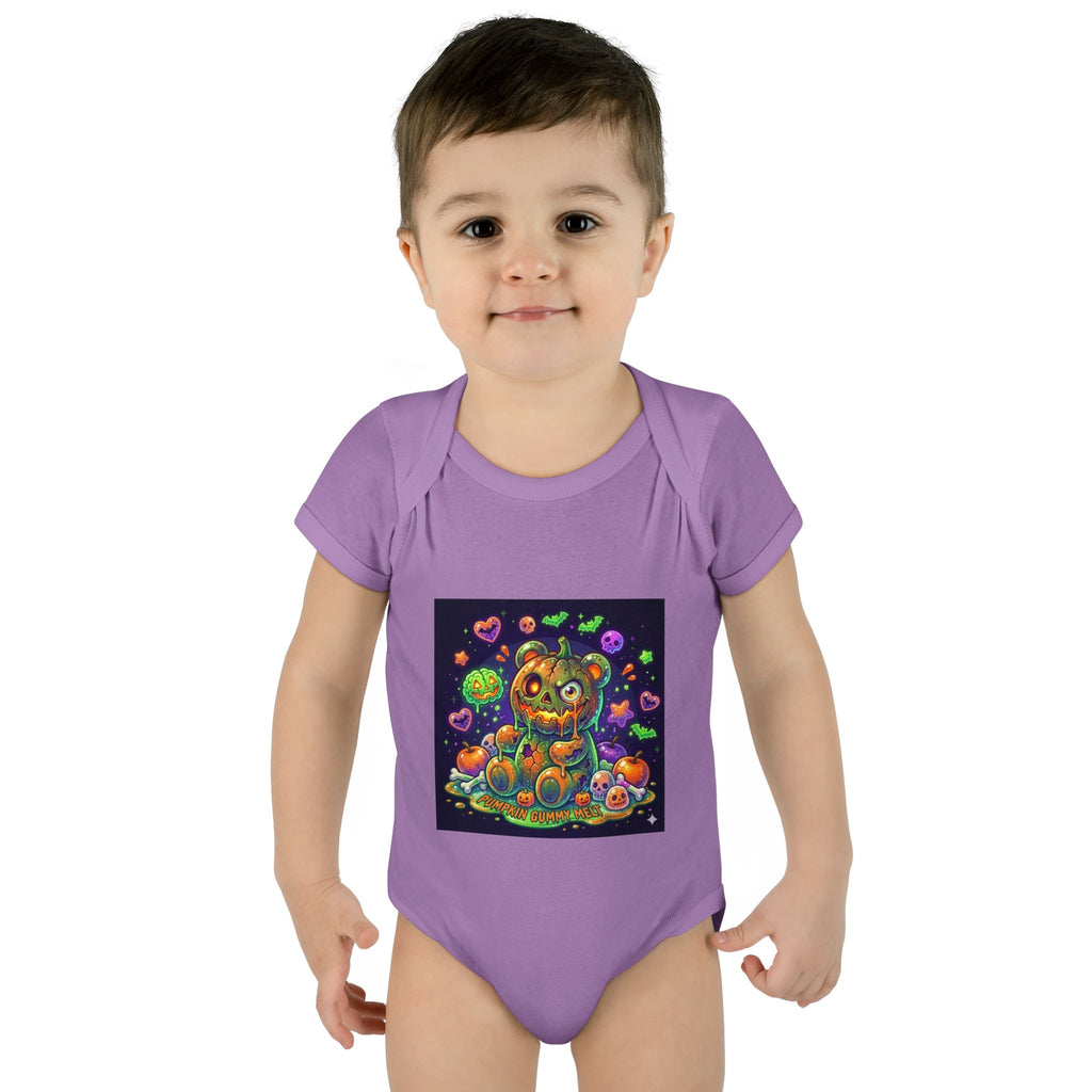 Halloween Pumpkin Head Gooey Gummy Bear - Infant Onesie