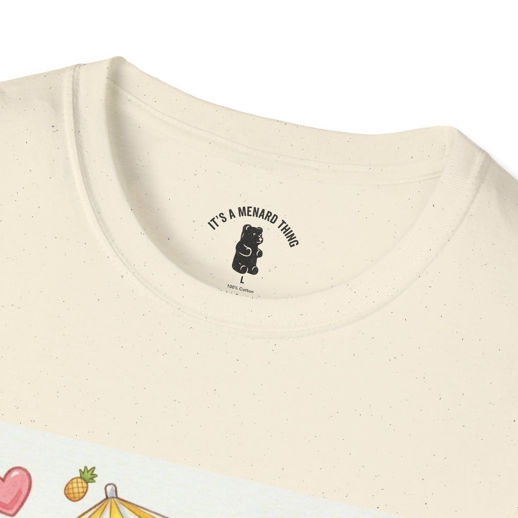 Pina Colada on the Beach, Boozy Gooey Gummy Bear- Kawaii Graphic T-Shirt