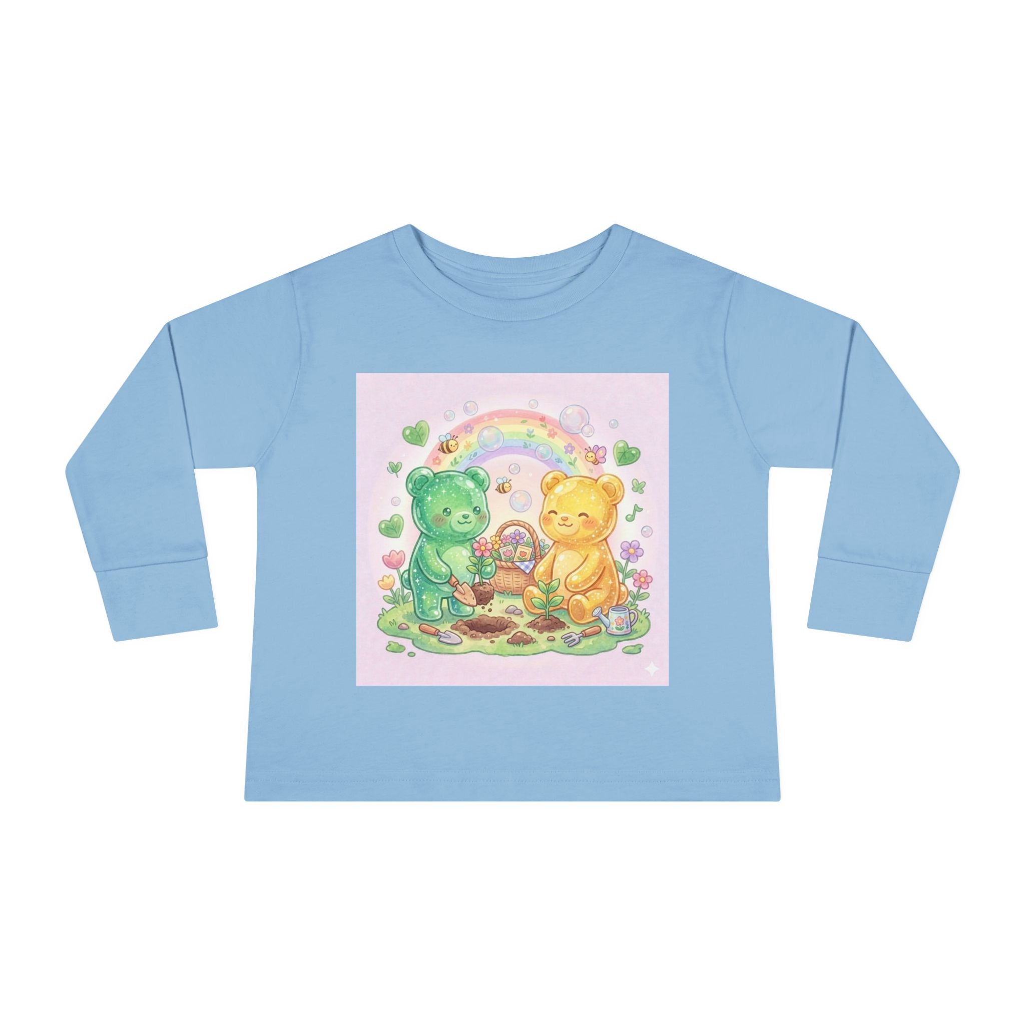 Let's Build a Garden, Oozy Bear Friends Gummy Duo- Graphic Long Sleeve Shirt
