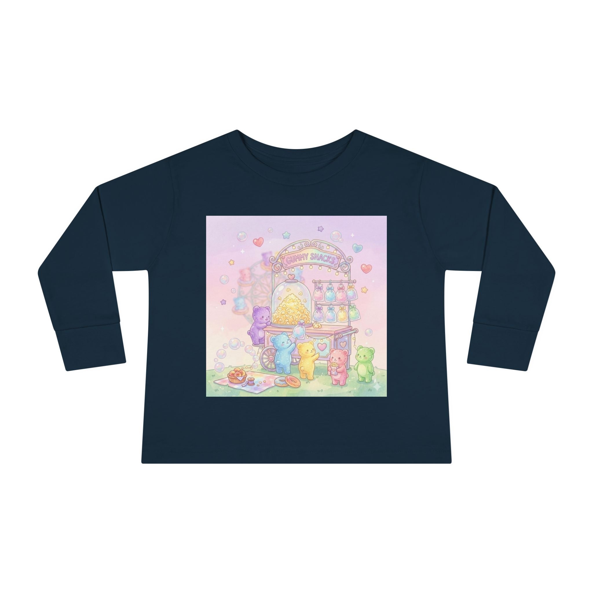 Special Candy Cart, Carnival Oozy Bear Friends- Graphic Long Sleeve Shirt