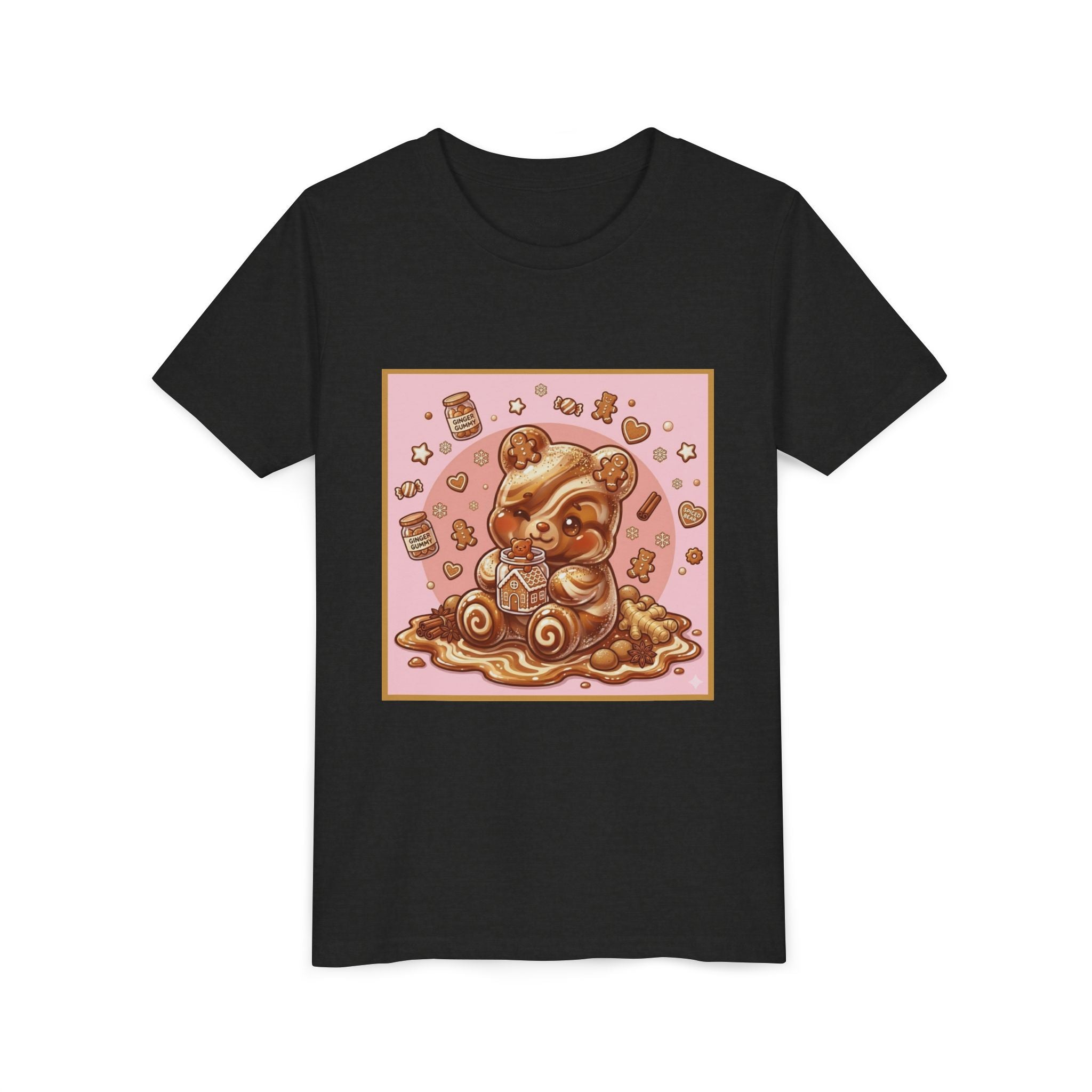 Gooey Gummy Bear Ginger Bread Graphic Youth T-Shirt