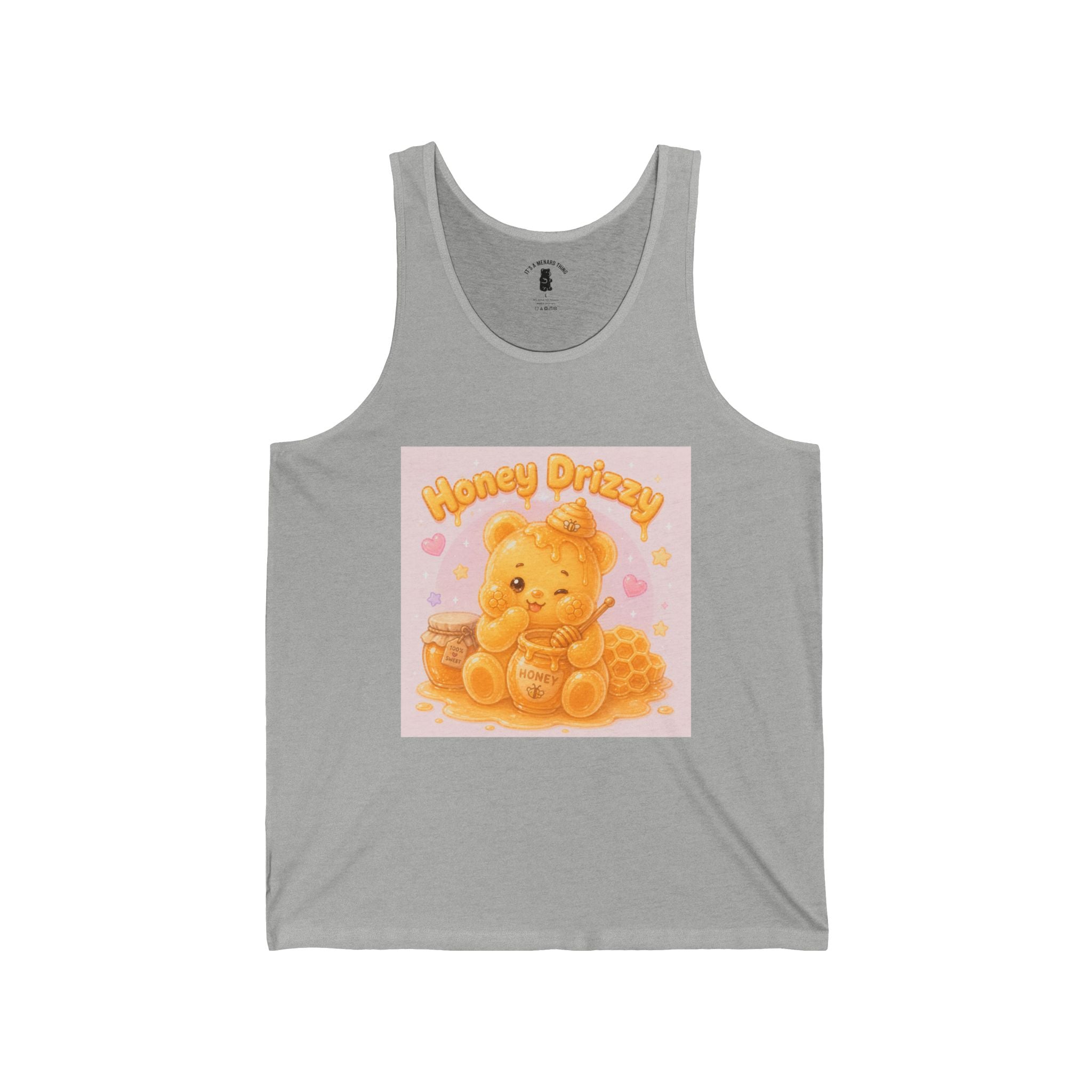 "Honey Drizzy" Golden yellow Gooey Gummy Bear — Cute Graphic Tank top