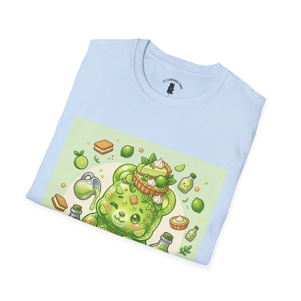 Keylime cream Pie, Exotic Gooey Gummy Bear — Kawaii Illustration T-Shirt