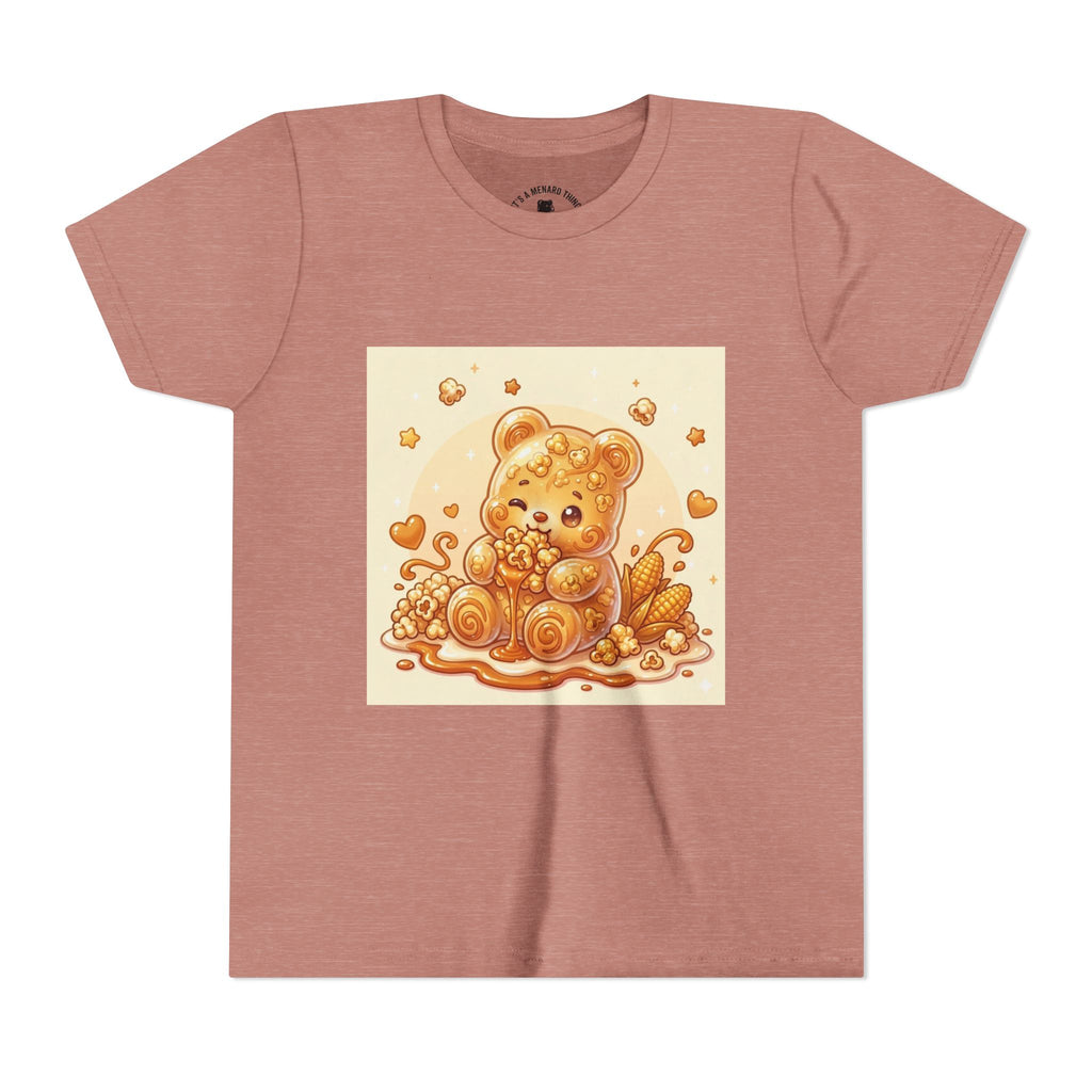 Caramel Corn Gooey Gummy Bear Graphic Youth Shirt
