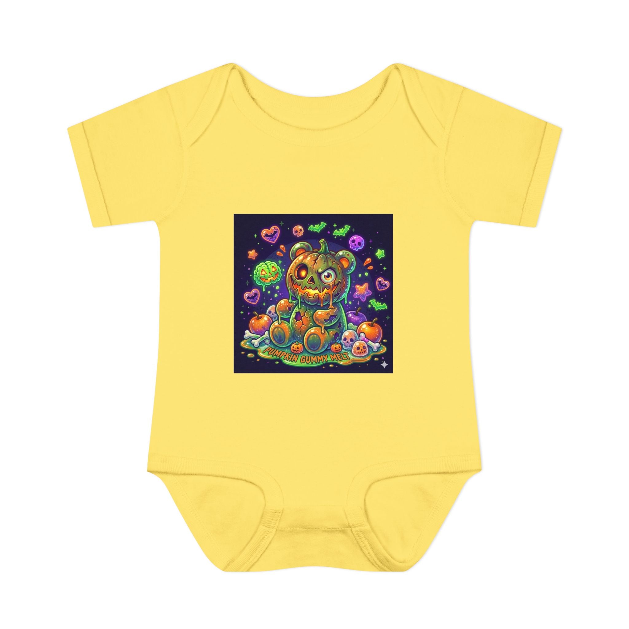 Halloween Pumpkin Head Gooey Gummy Bear - Infant Onesie