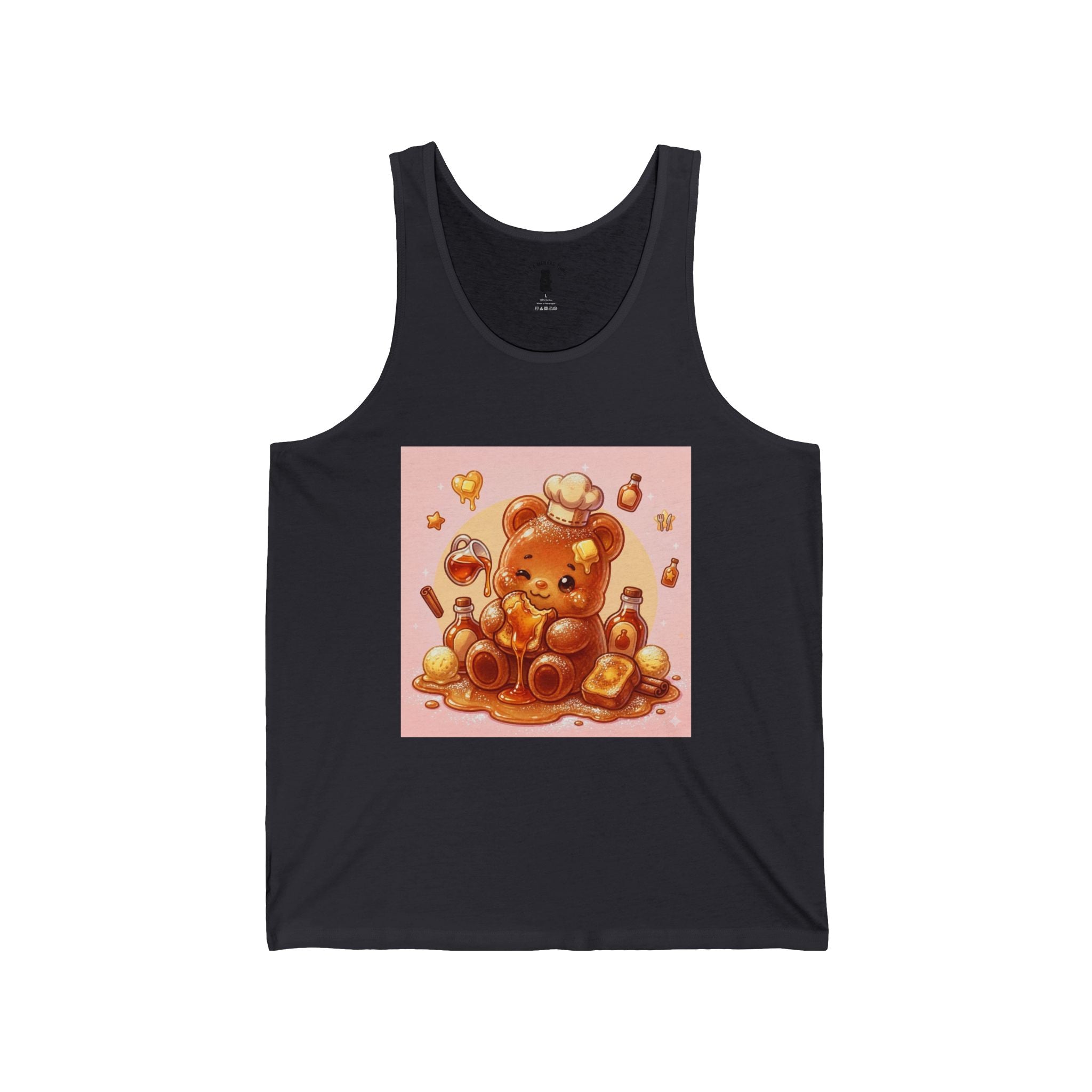 French Toast & Maple Syrup, Toasted Gooey Gummy Bear— Kawaii Graphic Tank Top