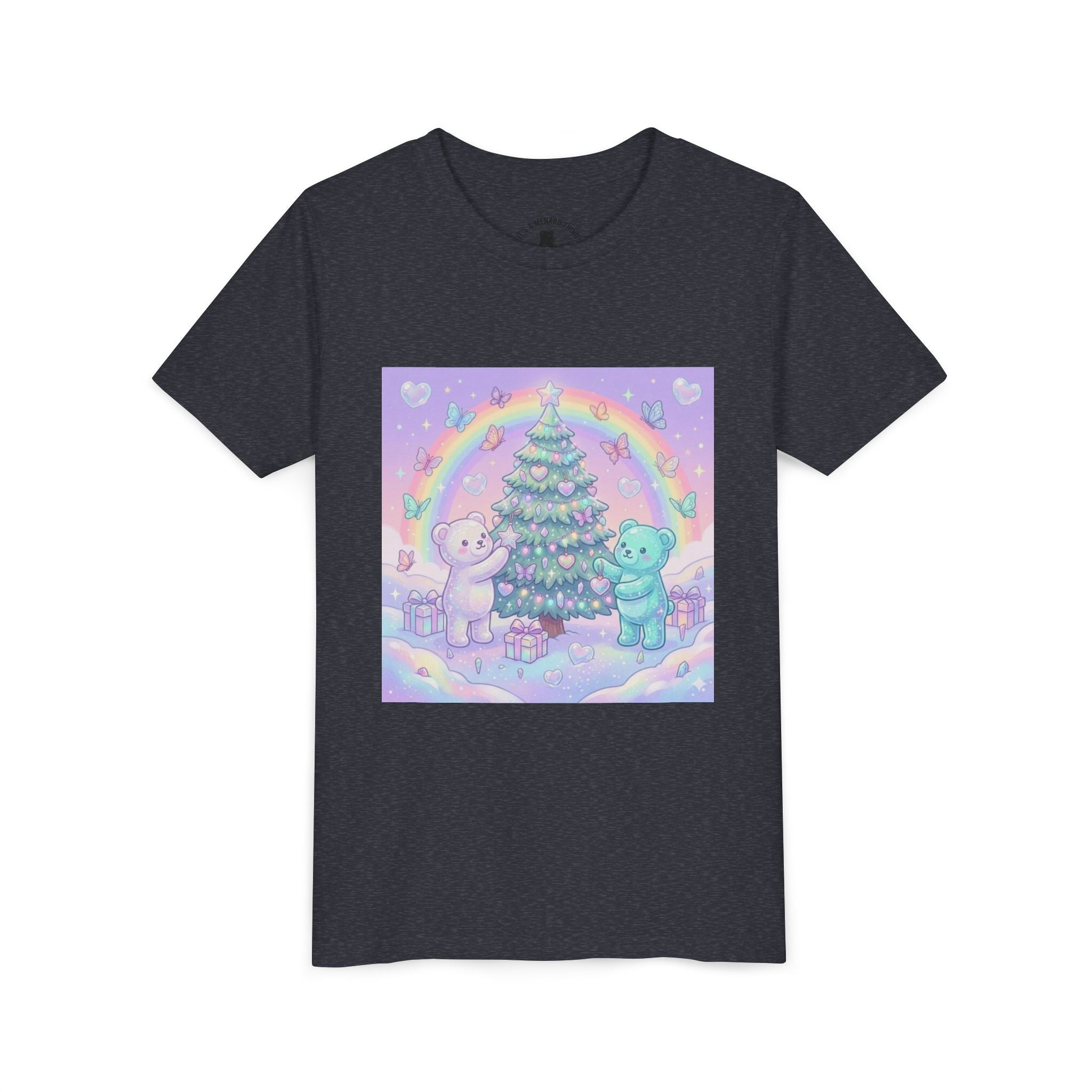 Gooey Gummy Bears Decorating Christmas Tree with Rainbow | Holiday Youth Shirt