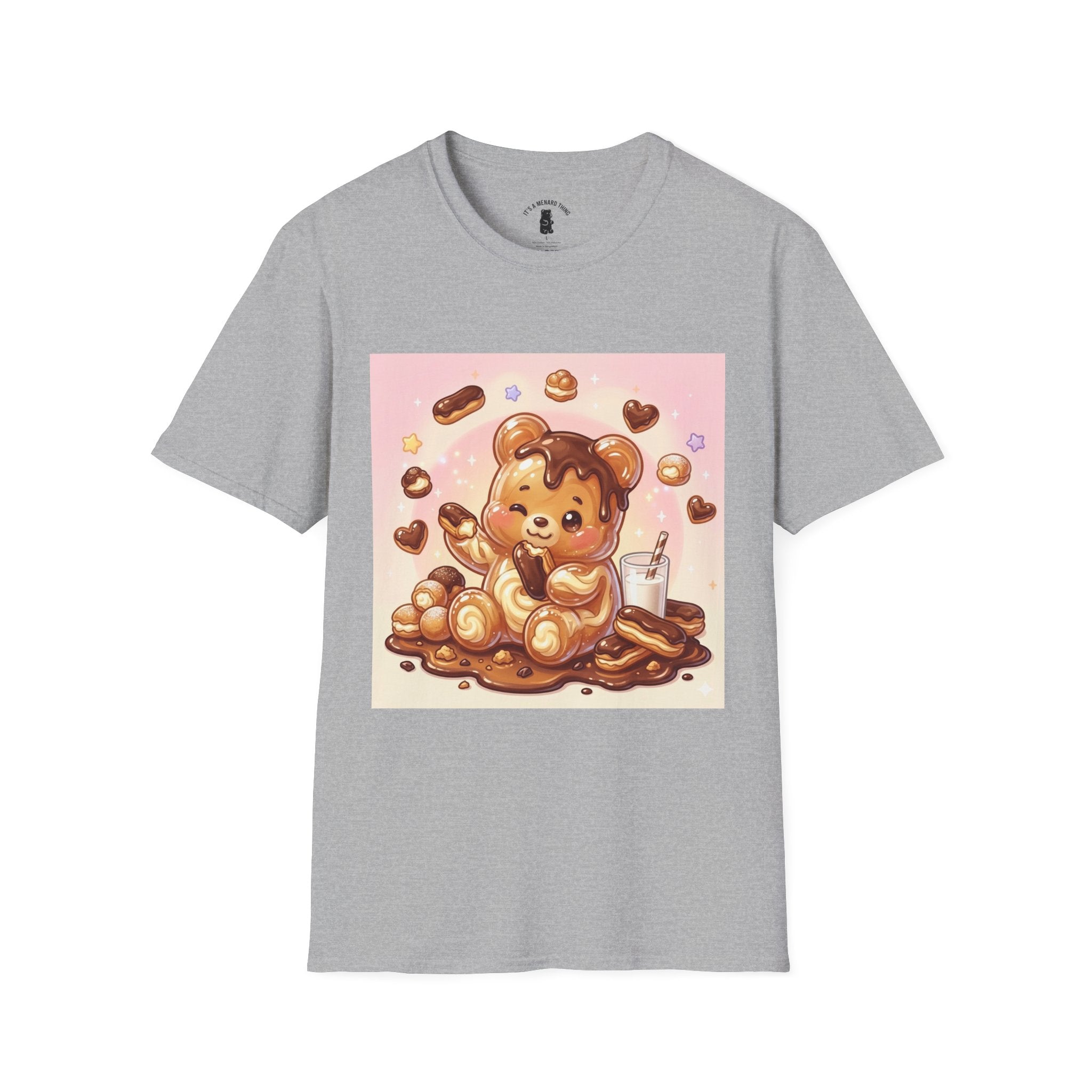 Simpley Sweet Eclair, Fudgey Oozy Bear Friend- Kawaii Graphic Shirt