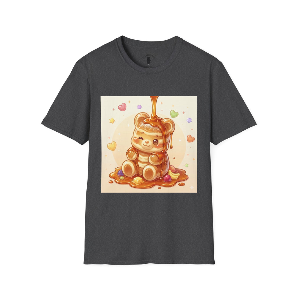 Cute Thick Fluffy Pancake Gooey Gummy Bear — Kawaii Illustration