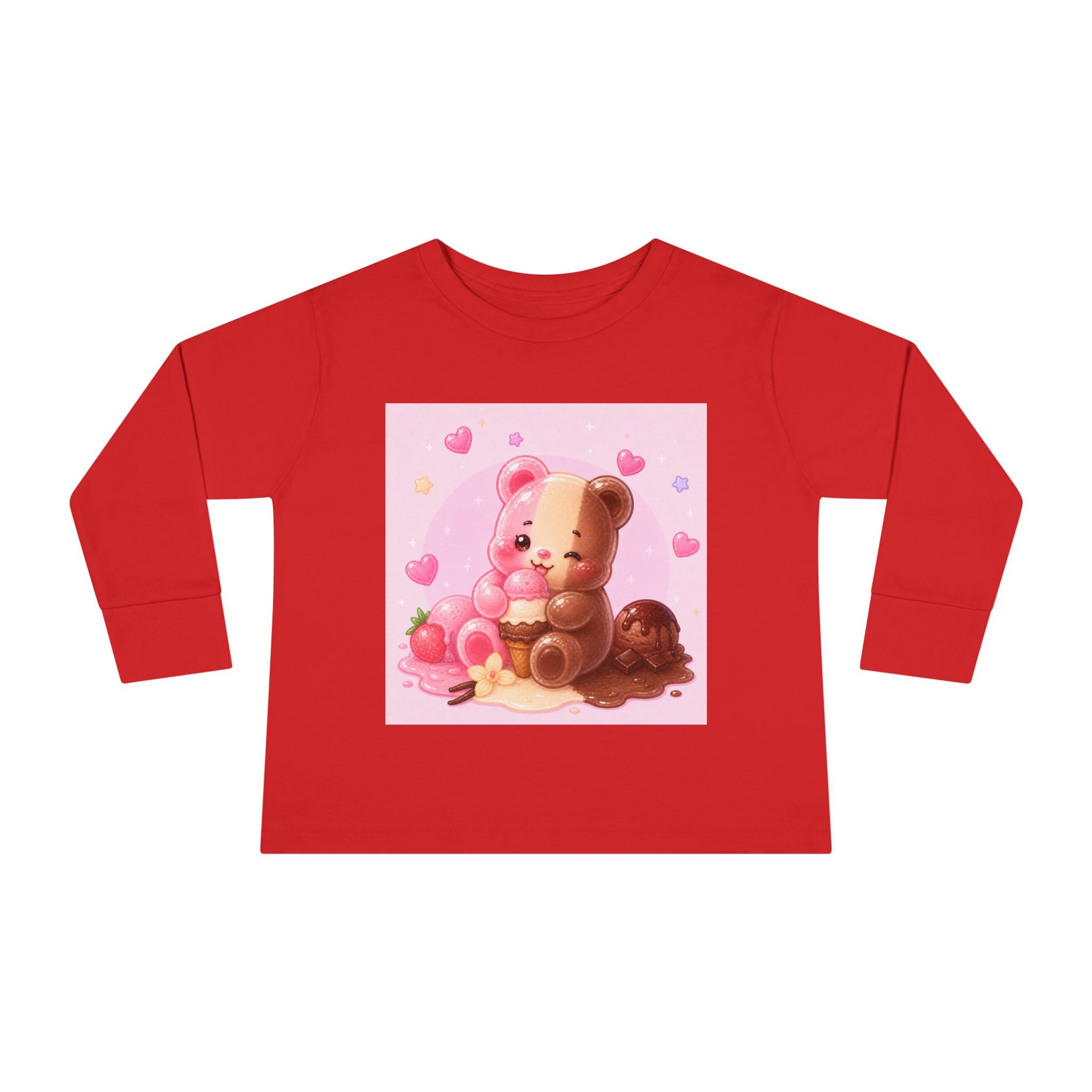 Neapolitan Ice Cream Special, Oozy Bear Gummy Friend- Kids Long Sleeve Shirt