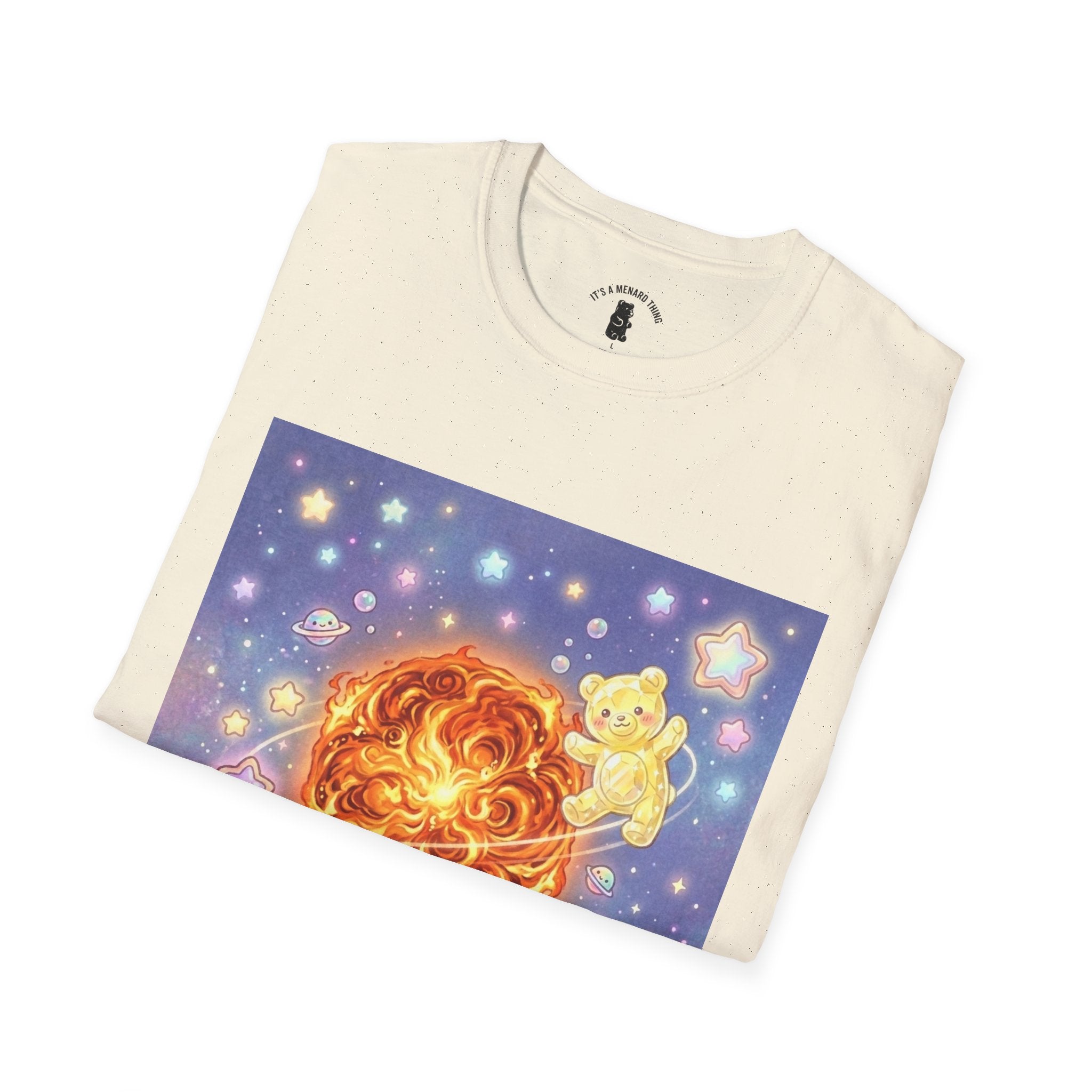 Burning Bright Sun, Yellow Crystal Gooey Gummy — Kawaii Graphic T-Shirt