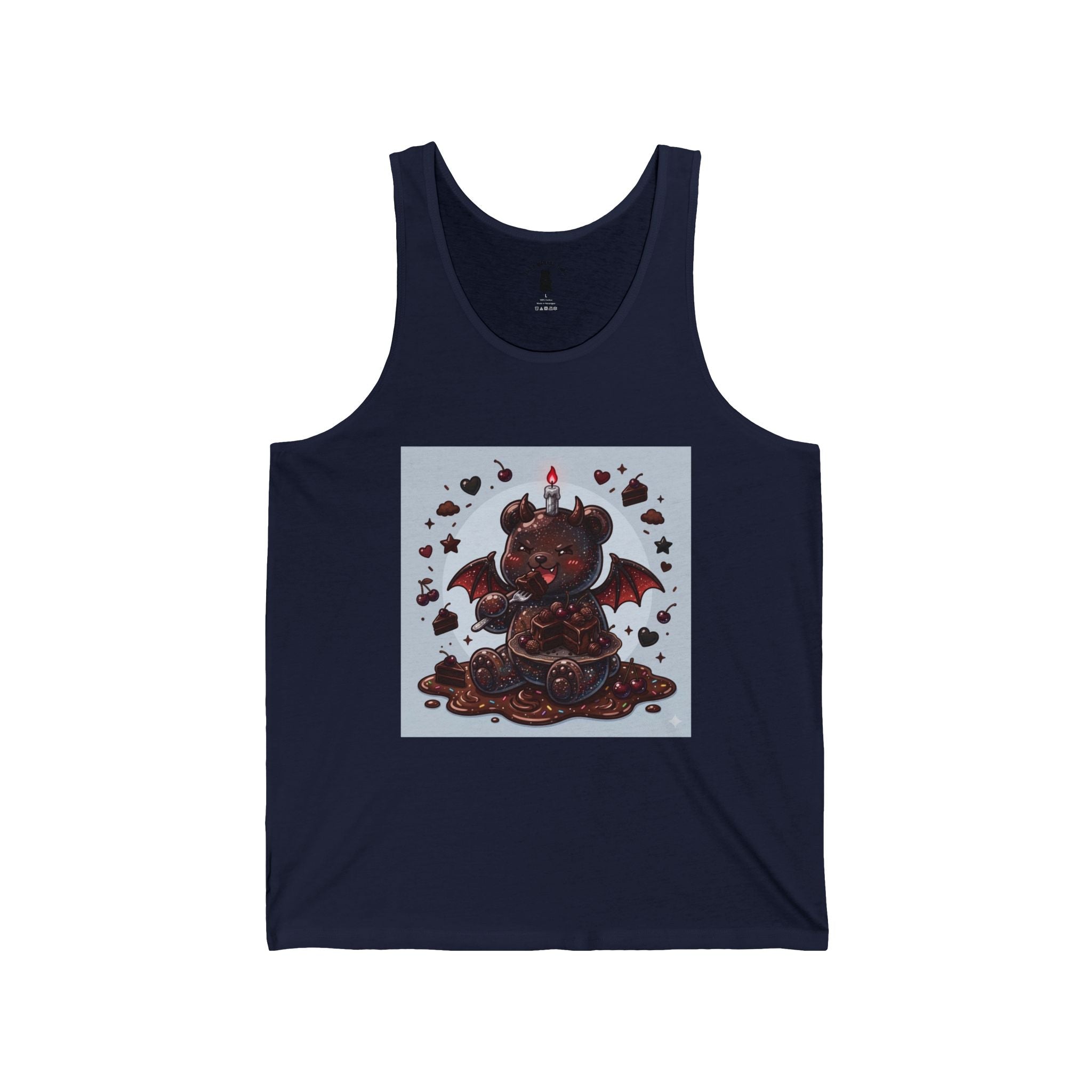 Devils Food Cake, Special Gooey Gummy Bear — Gothic Graphic Tank Top