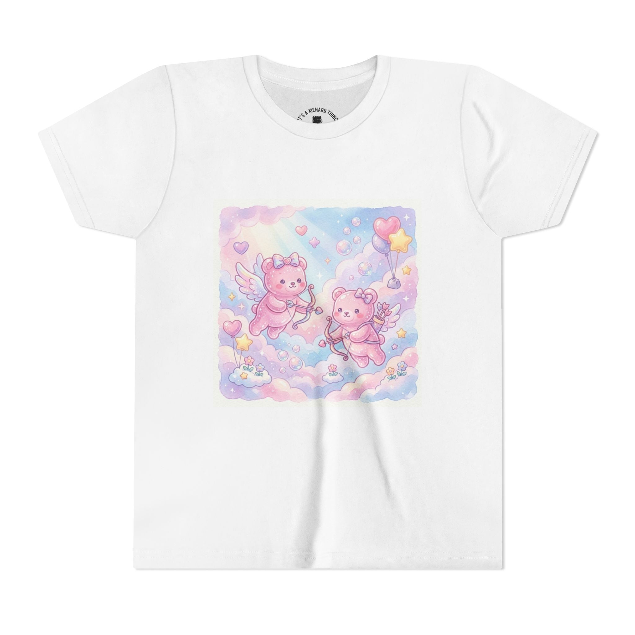 Cherub Angels Gooey Gummy Bear Friends- Hearts Pastel Cloud Graphic