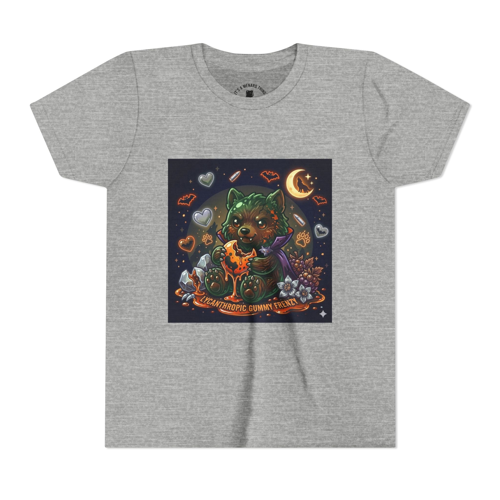 Halloween Werewolf Gooey Gummy Bear- Youth T-Shirt