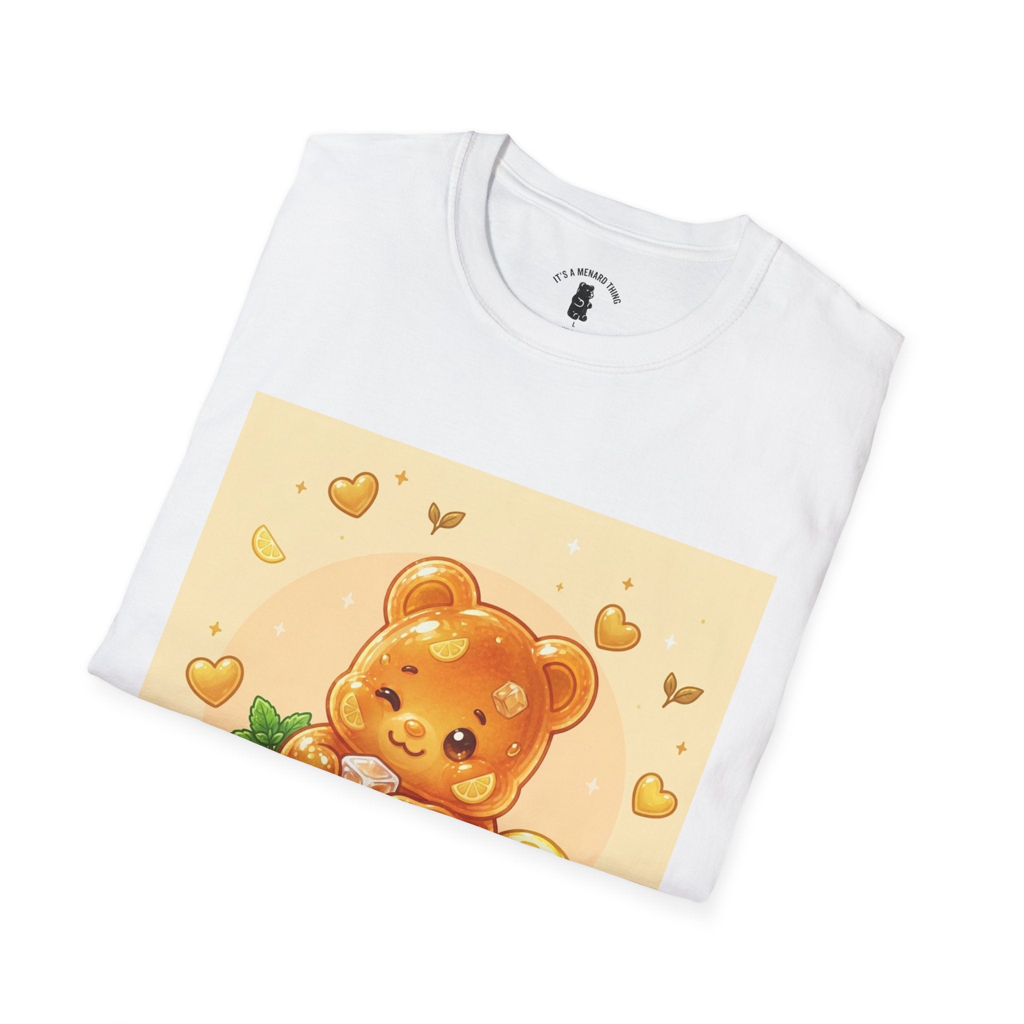 Honey Iced Tea on a Hot Day, Gooey Gummy Bear Tee — Cute Graphic T-Shirt