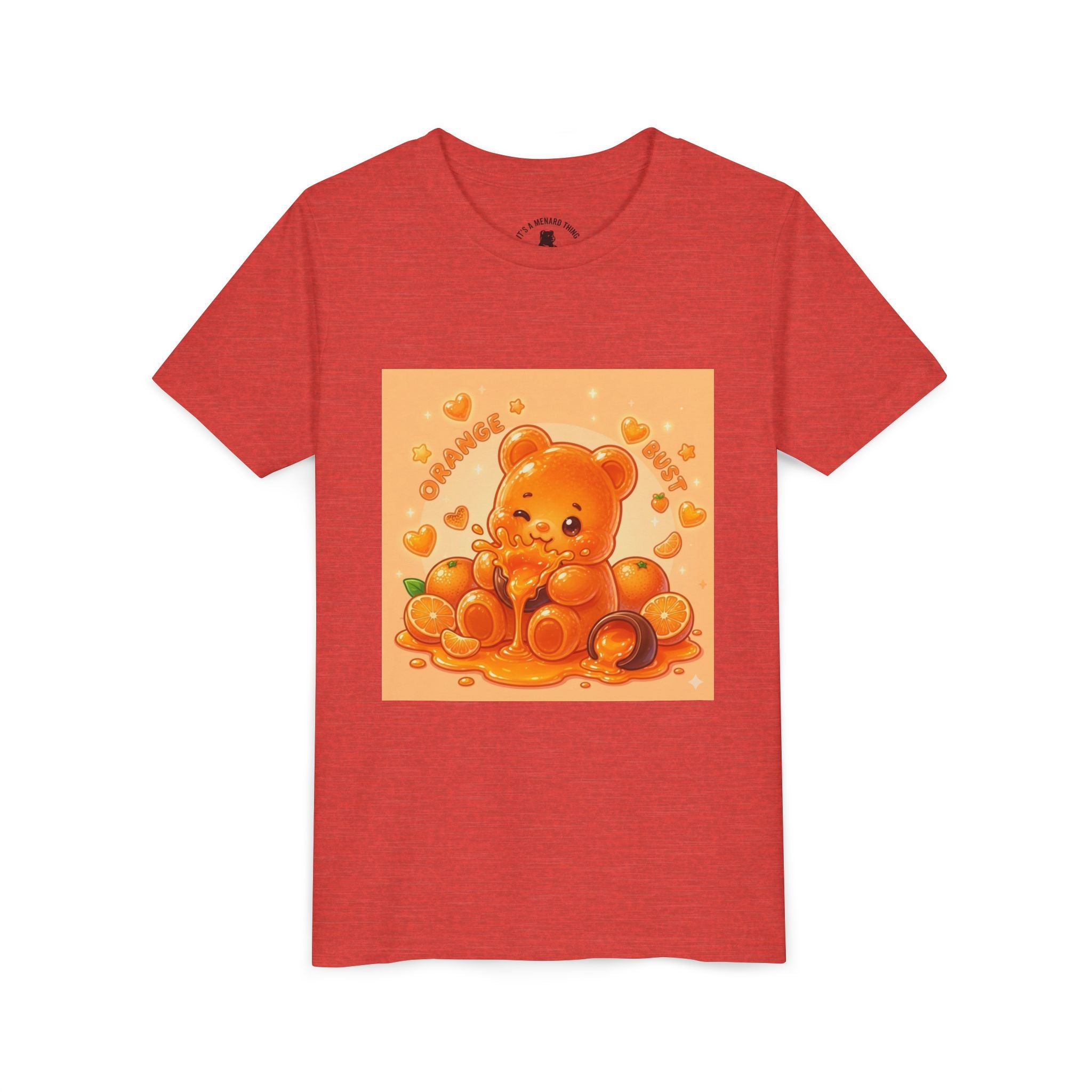 Gooey Orange Gummy Bear Graphic Tee for Kids