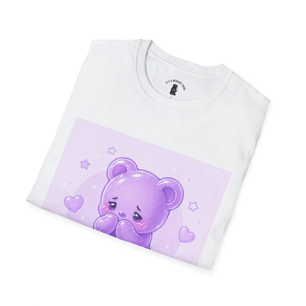 "Don't Look at Me" Shy gooey Gummy bear Kawaii T-Shirt