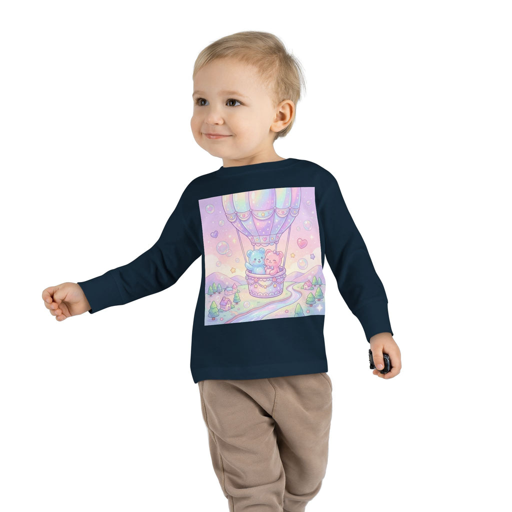 Hot Air Balloon Adventure, Oozy Bear Gummy Friends- Graphic Long Sleeve Shirt