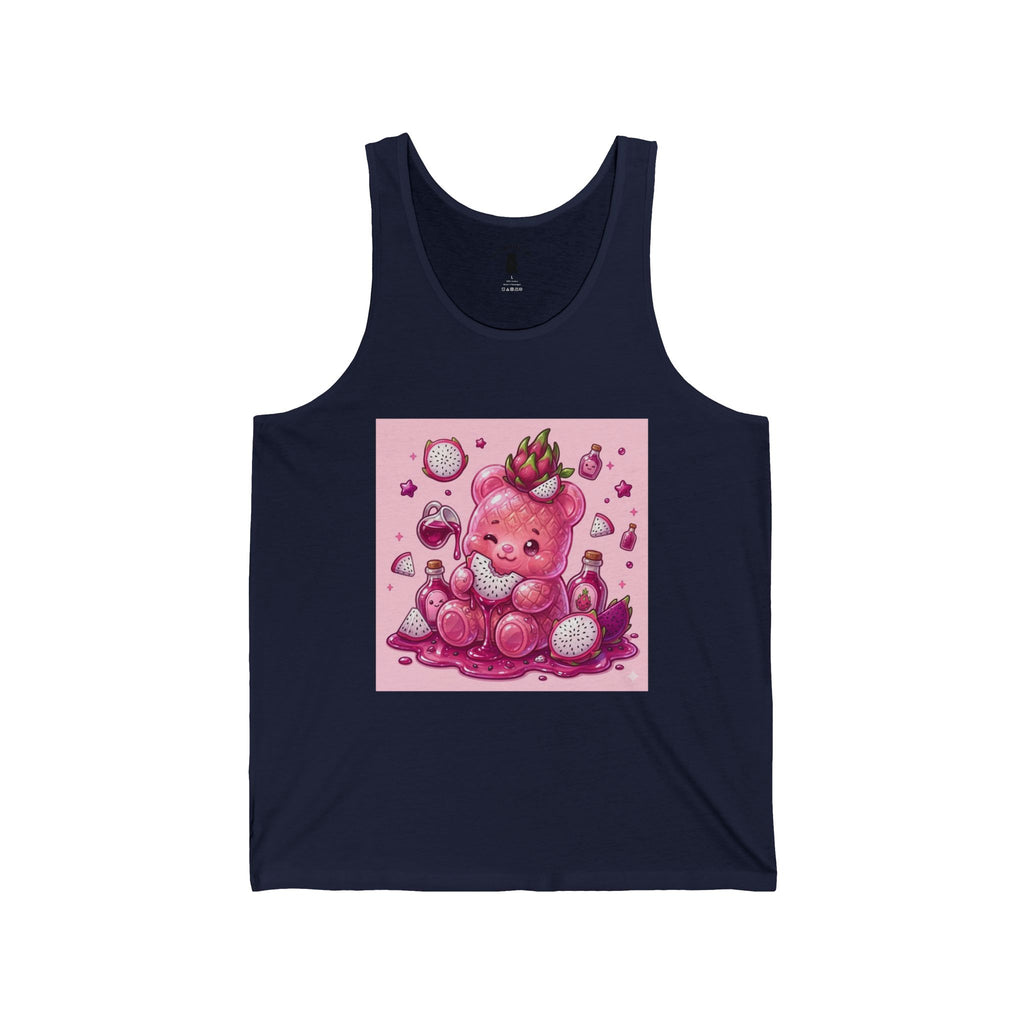 Exotic Dragon Fruit Gooey Gummy Bear Friend— Cute Graphic Tank Top