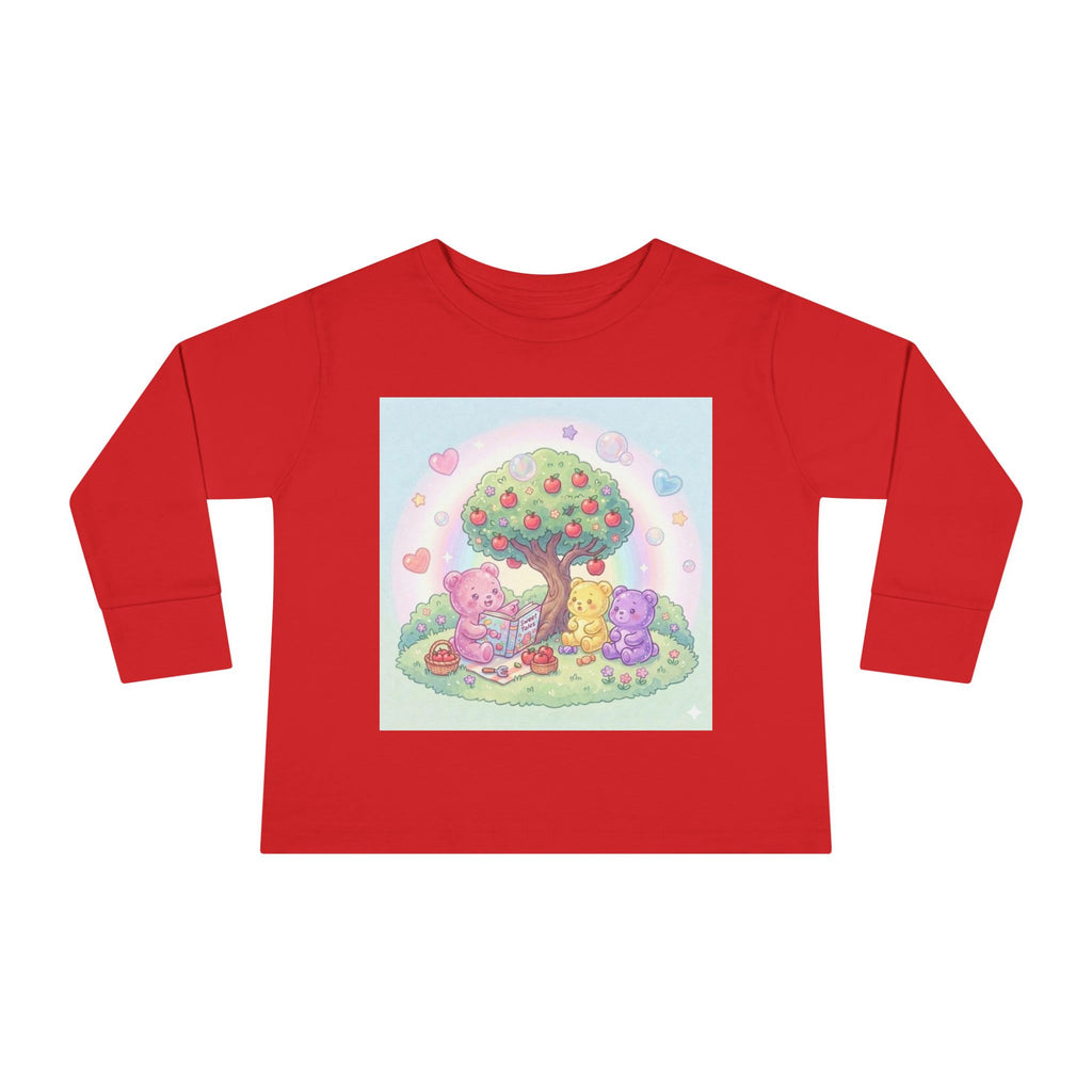 Reading Stories Under the Apple Tree, Oozy Bear Friends- Graphic Long Sleeve Shirt
