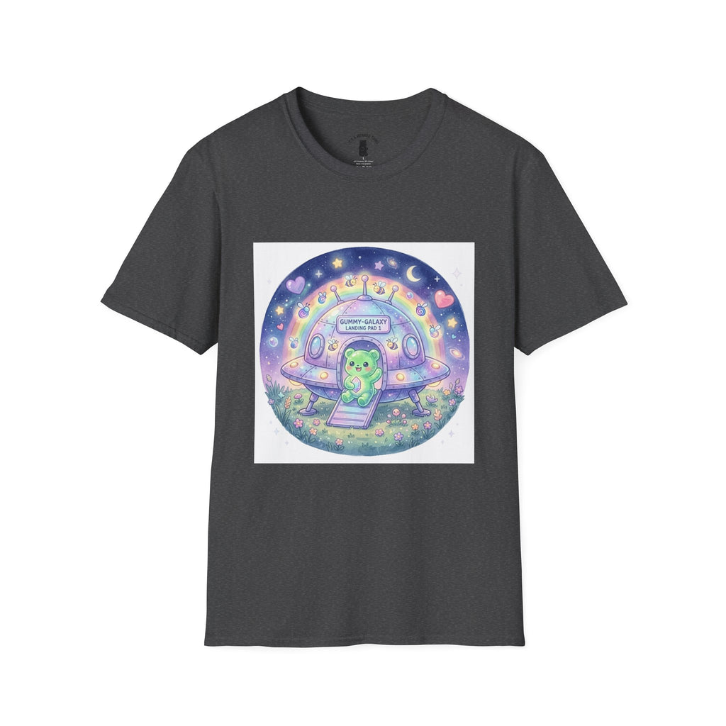 Alien Spaceship, Green Gooey Gummy Space Friend— Kawaii UFO Design