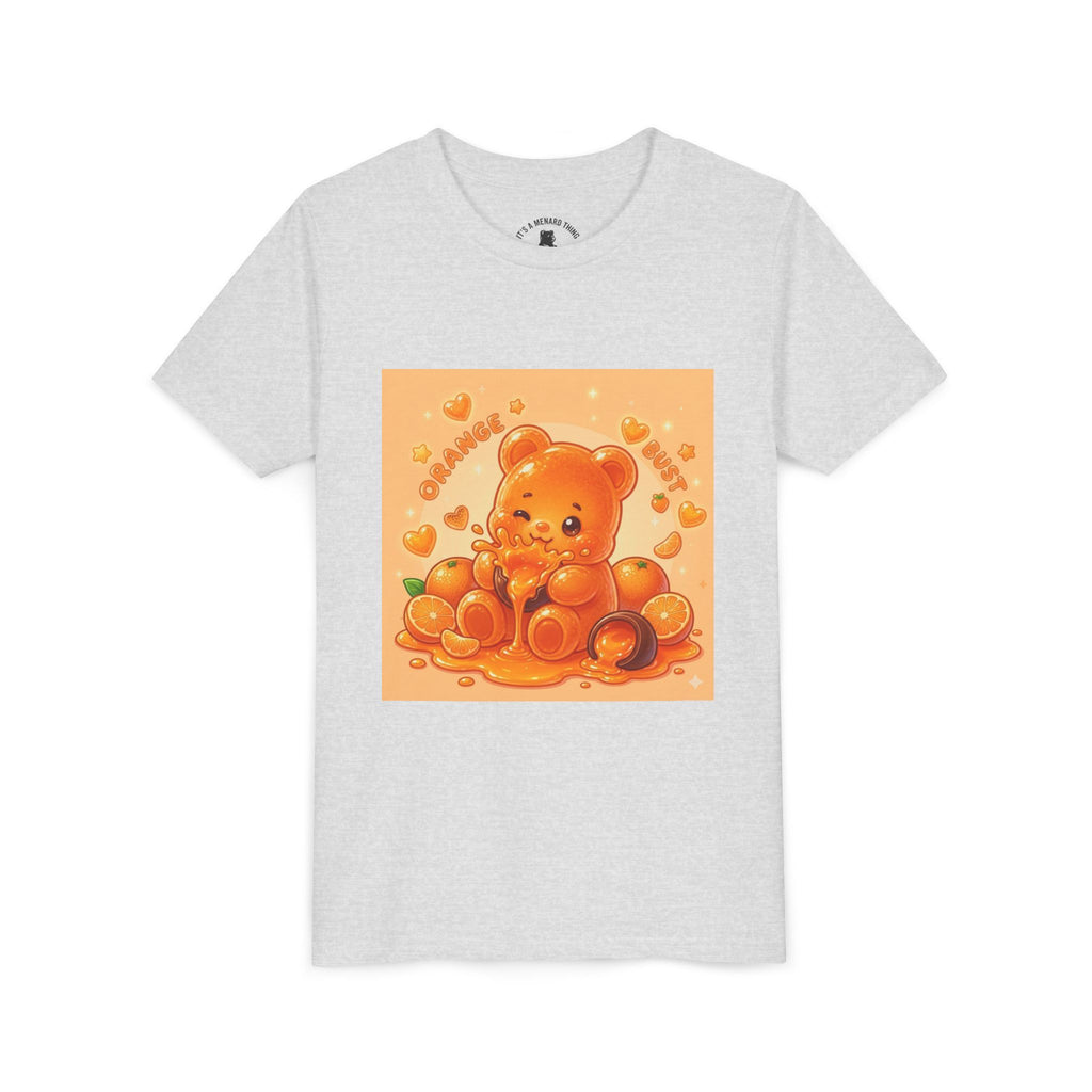 Gooey Orange Gummy Bear Graphic Tee for Kids