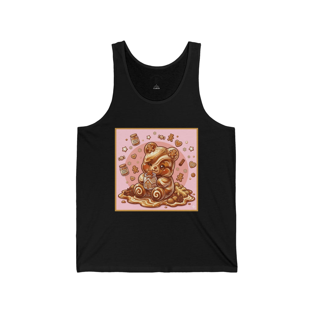Gingerbread Frosted Cookie, Gooey Gummy Bear — Kawaii Graphic Tank Top