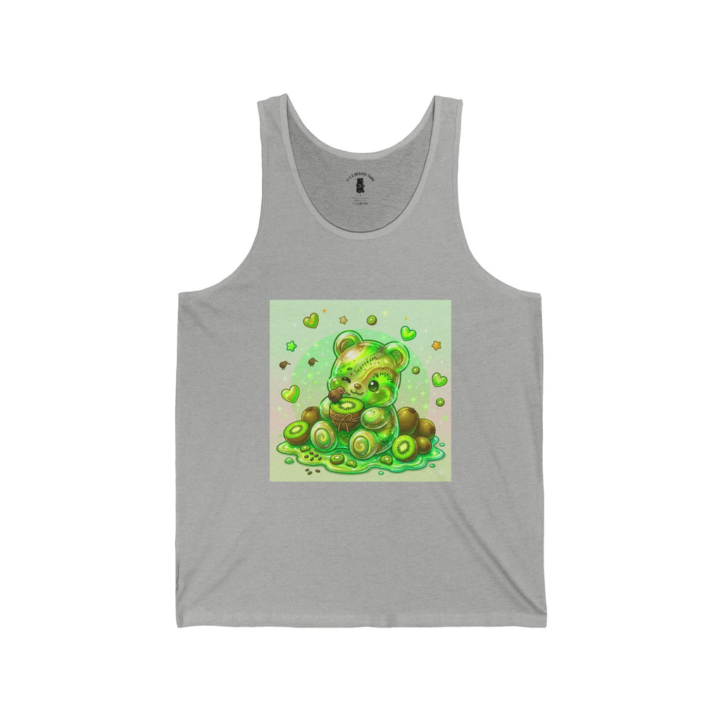 Ripe Juicey Kiwi, Green Gooey Gummy Bear — Kawaii Graphic Tank