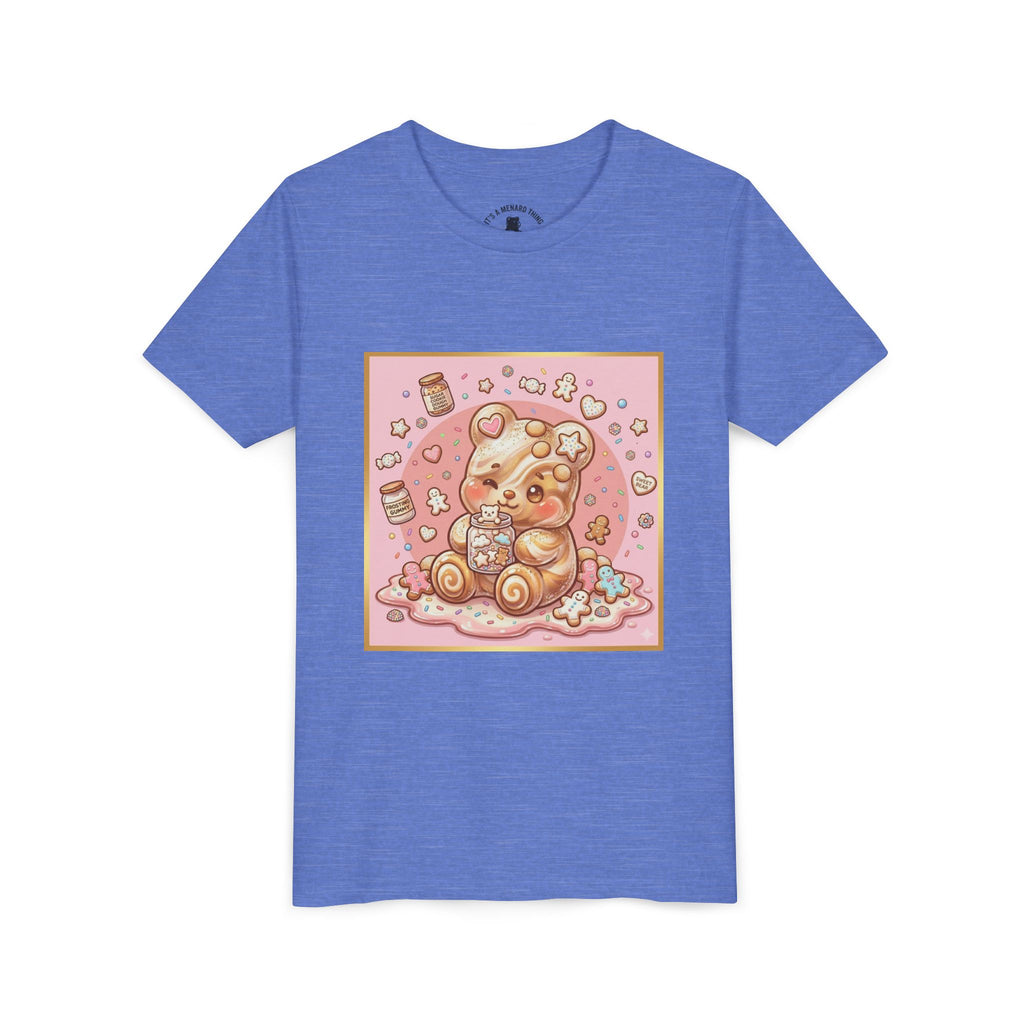 Sugar Frosted Holiday Cookie Gooey Gummy Bear Youth T-Shirt