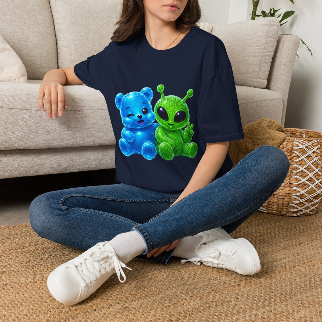 We Come in Peace, Oozy Bear & Alien Special Addition- Graphic Shirt