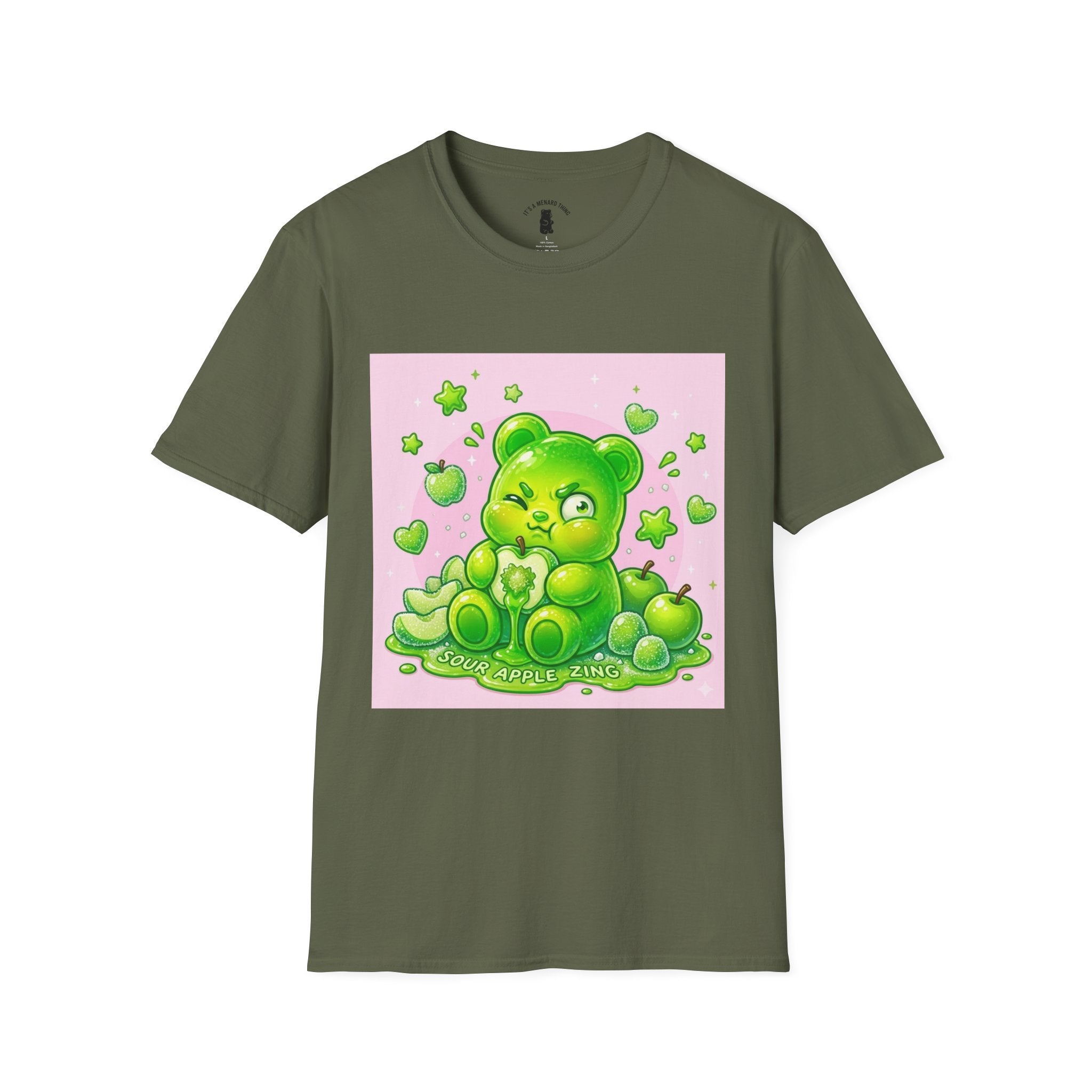 Sour Green Apple Gooey Gummy Bear T-Shirt — Graphic Tee