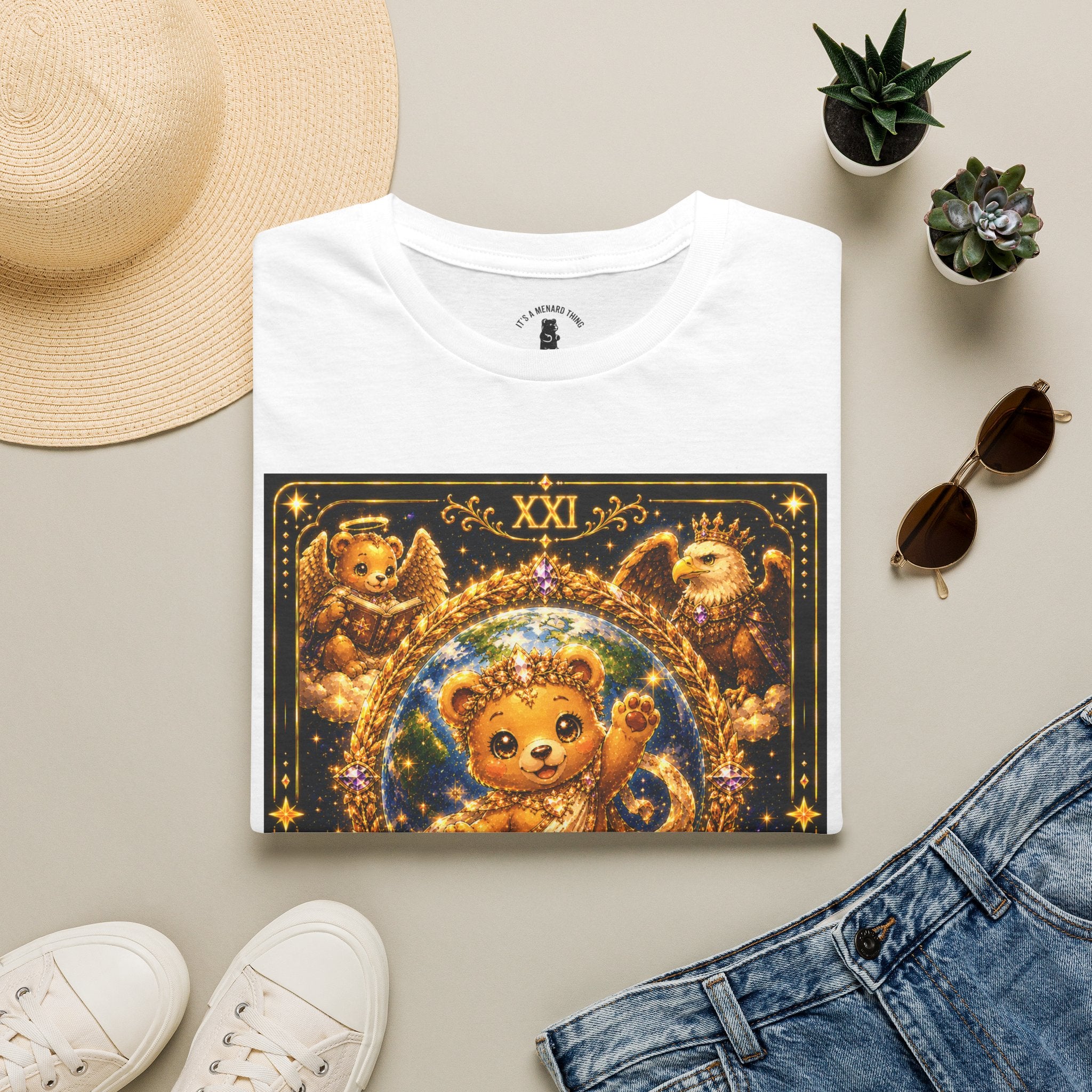 The World Tarot Golden Oozy Bear Special Addition- Graphic Shirt