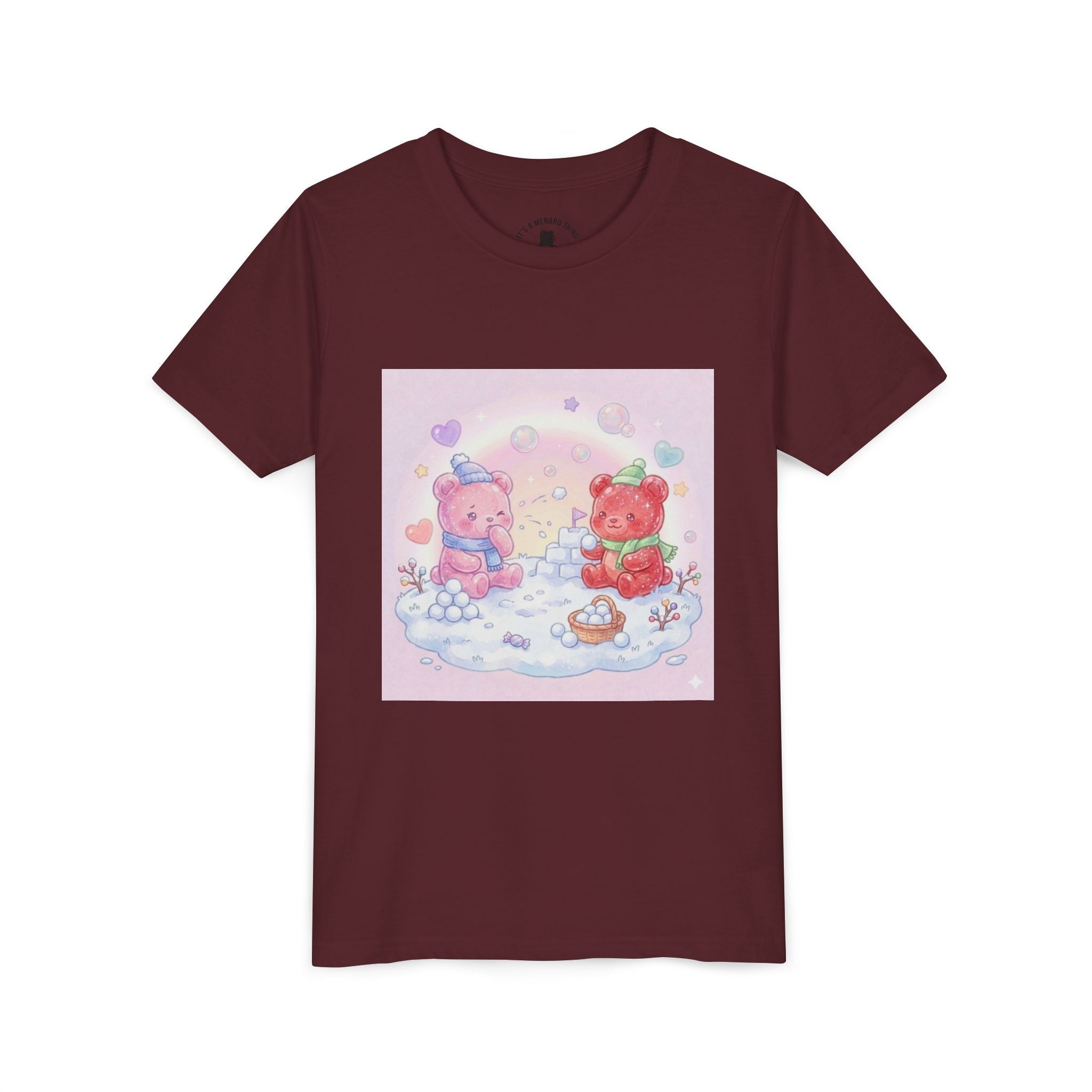 Duo Gooey Gummy Bear Snowball game T-Shirt