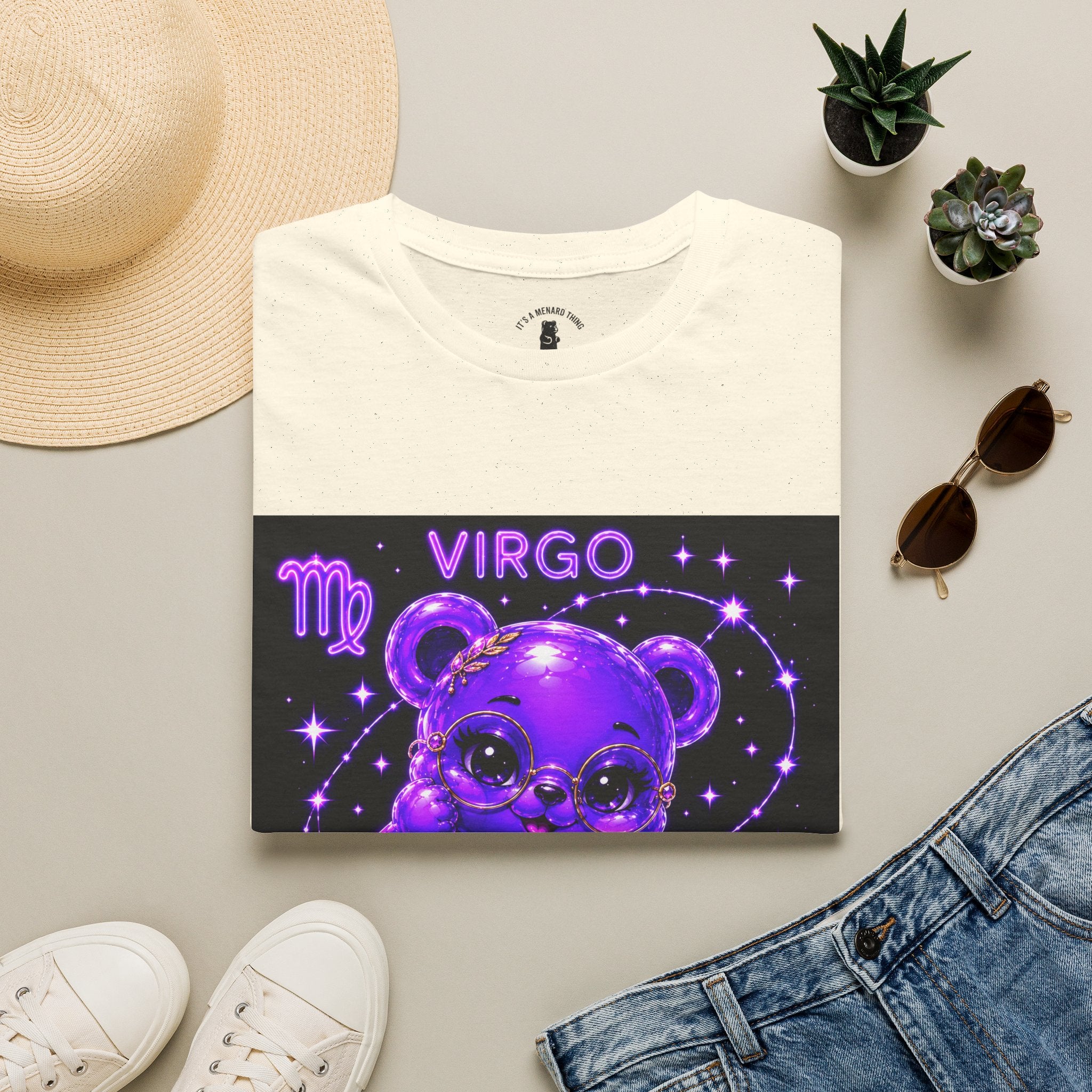 Virgo Zodiac Astrology Oozy Bear Friend Special Addition- Graphic Shirt
