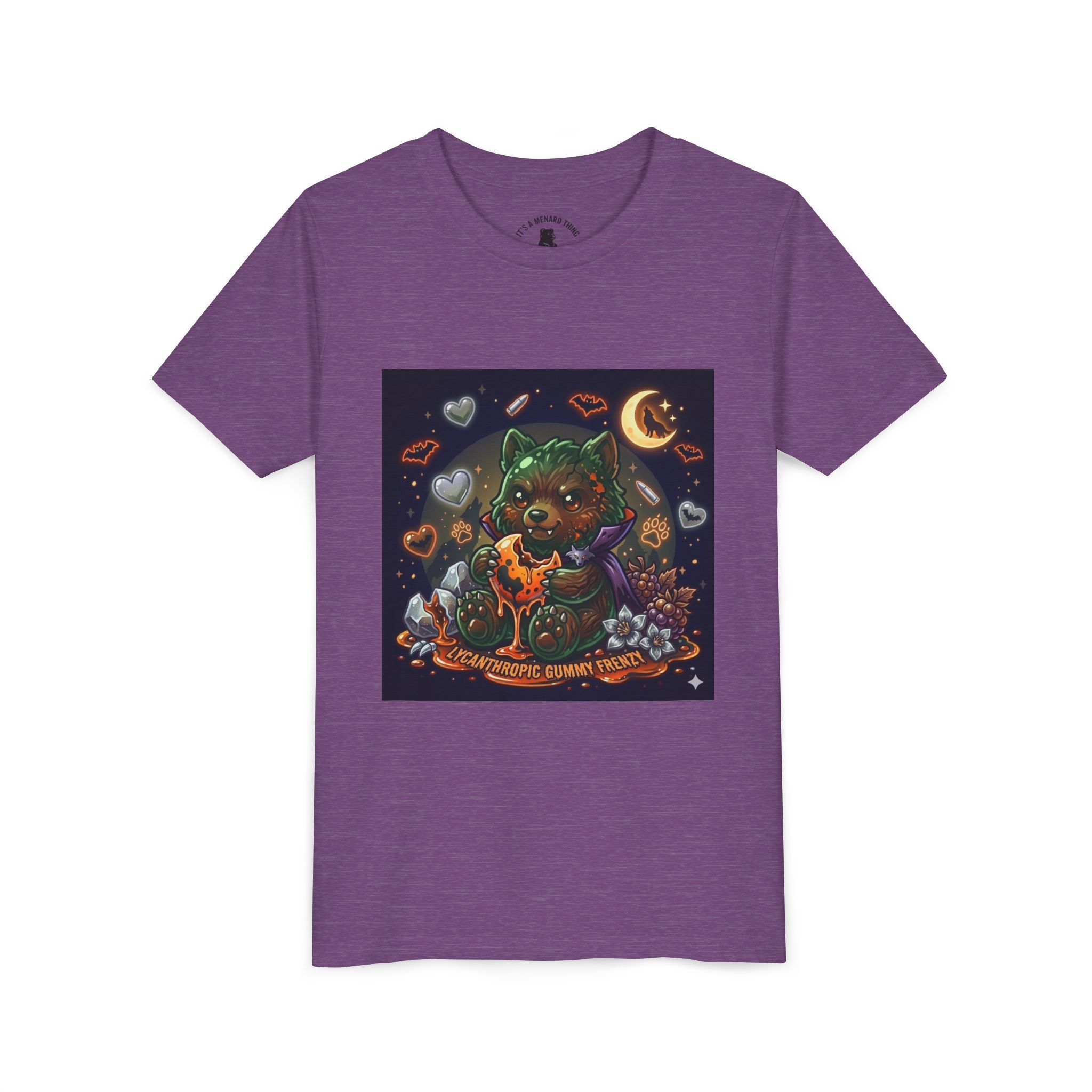 Halloween Werewolf Gooey Gummy Bear- Youth T-Shirt