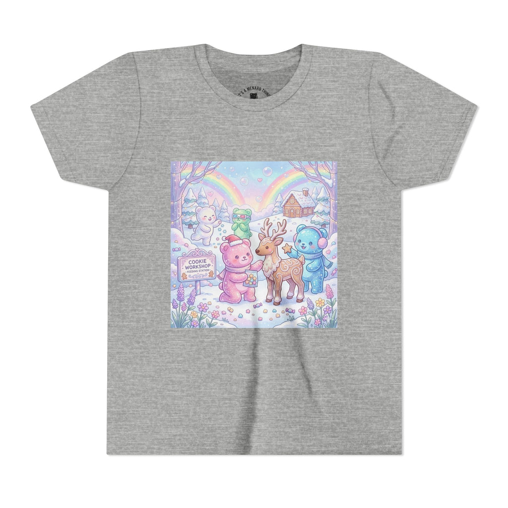 Gooey Gummies Feed Reindeer Graphic Youth Shirt