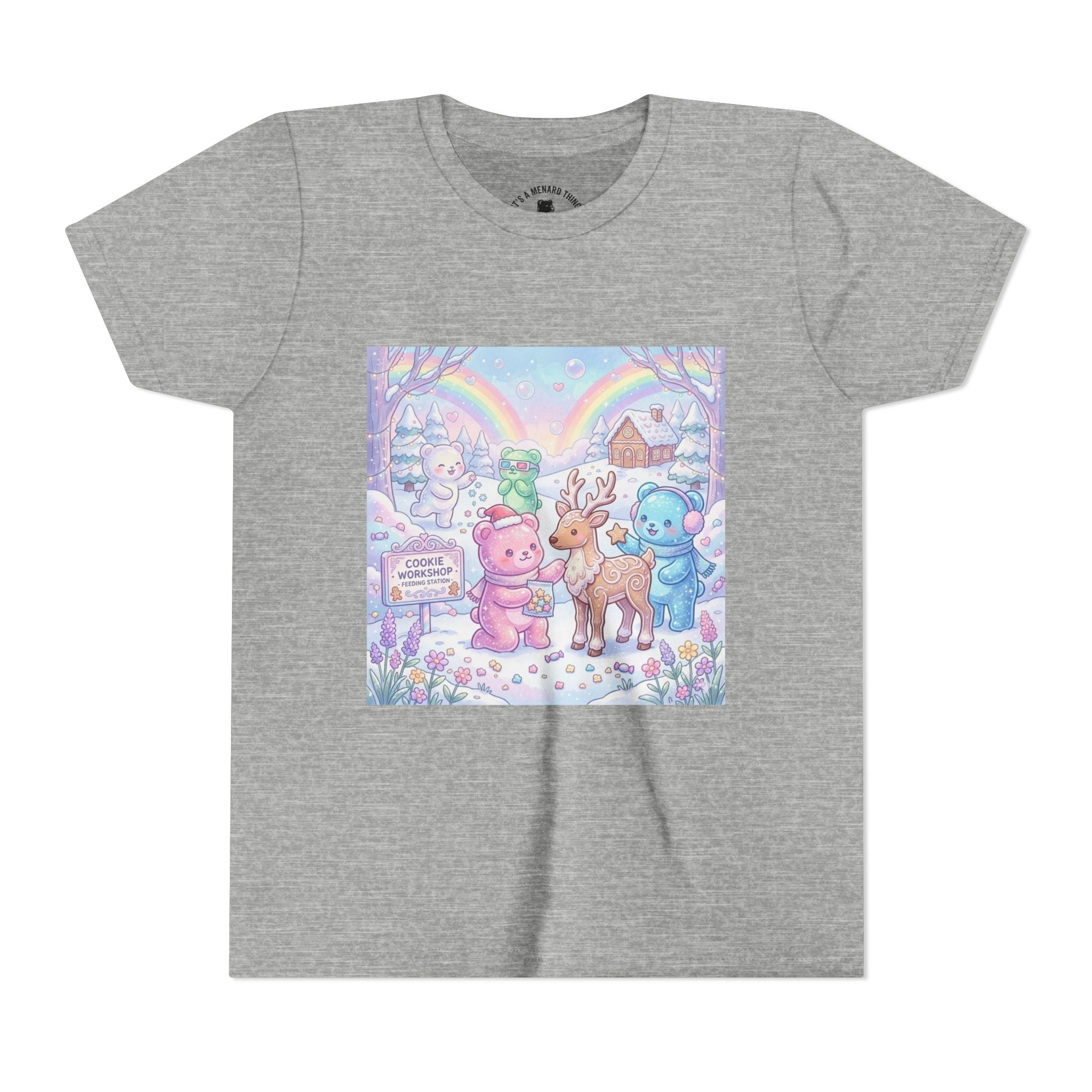 Gooey Gummies Feed Reindeer Graphic Youth Shirt