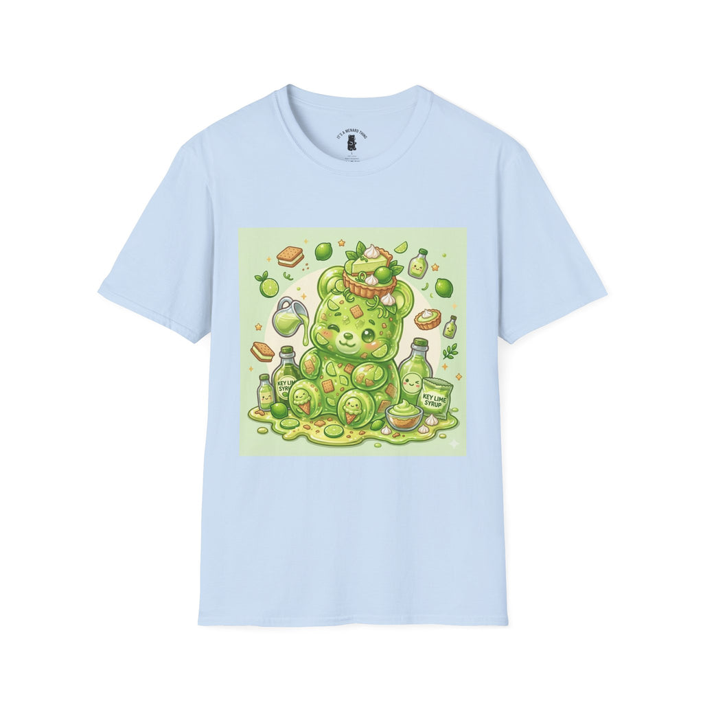 Keylime cream Pie, Exotic Gooey Gummy Bear — Kawaii Illustration T-Shirt