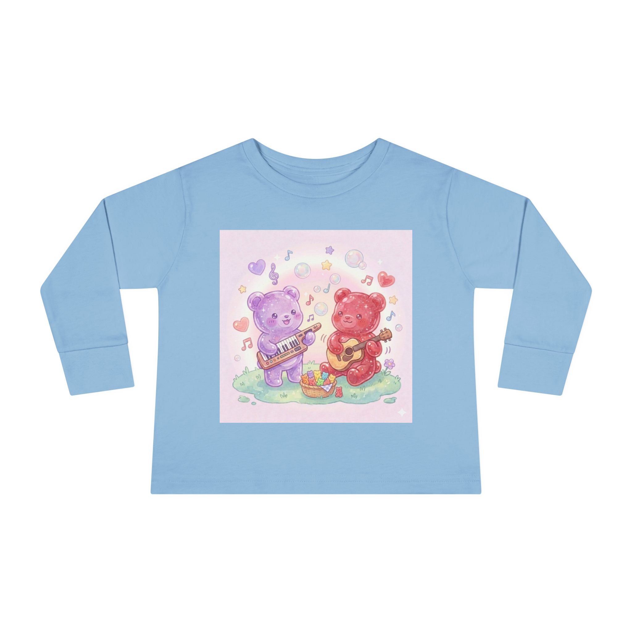 Playing Music, Oozy Bear Duo Gummies- Graphic Long Sleeve Shirt