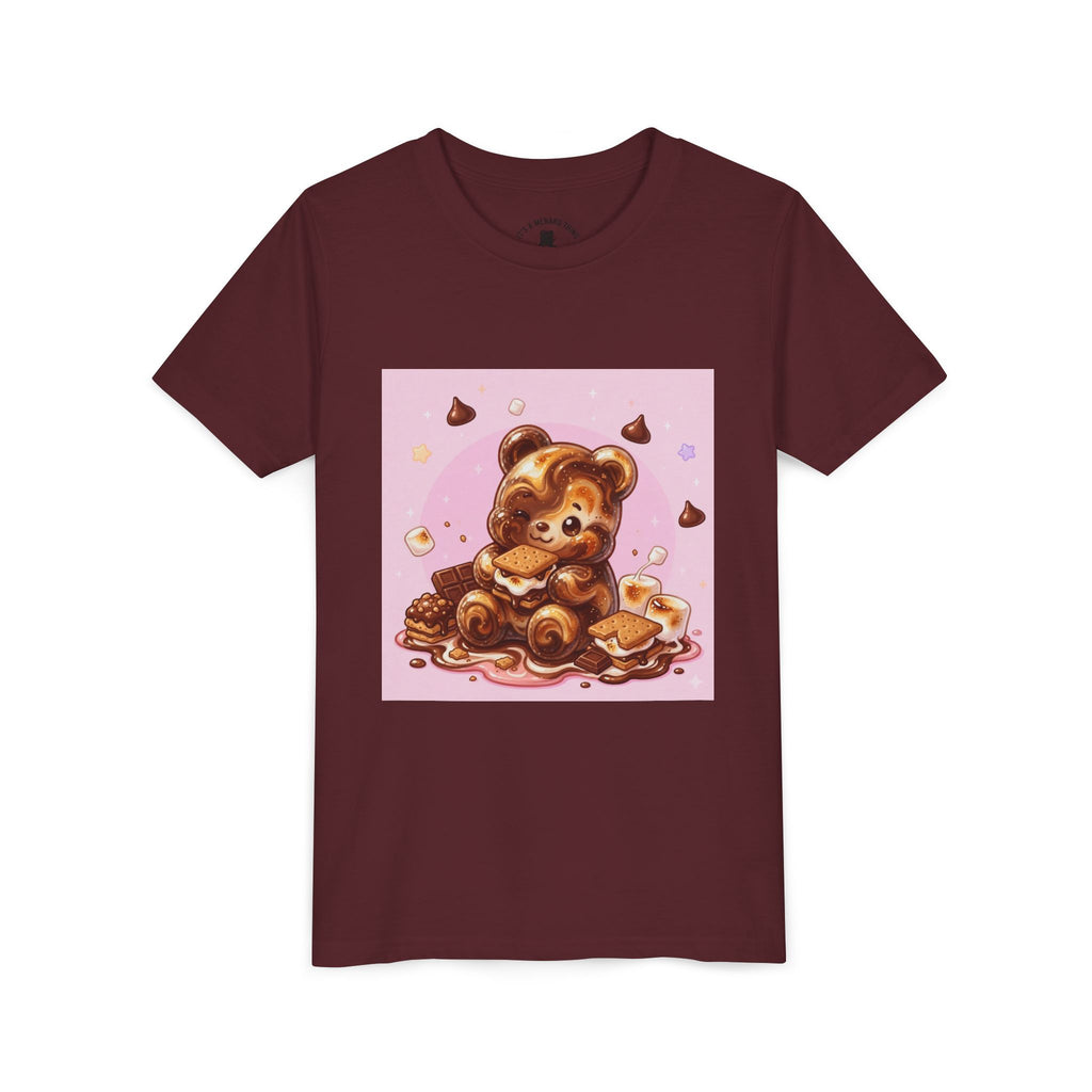 Chocolate, Marshmello S'more Gooey Fudge Gummy Bear Dessert Graphic Tee