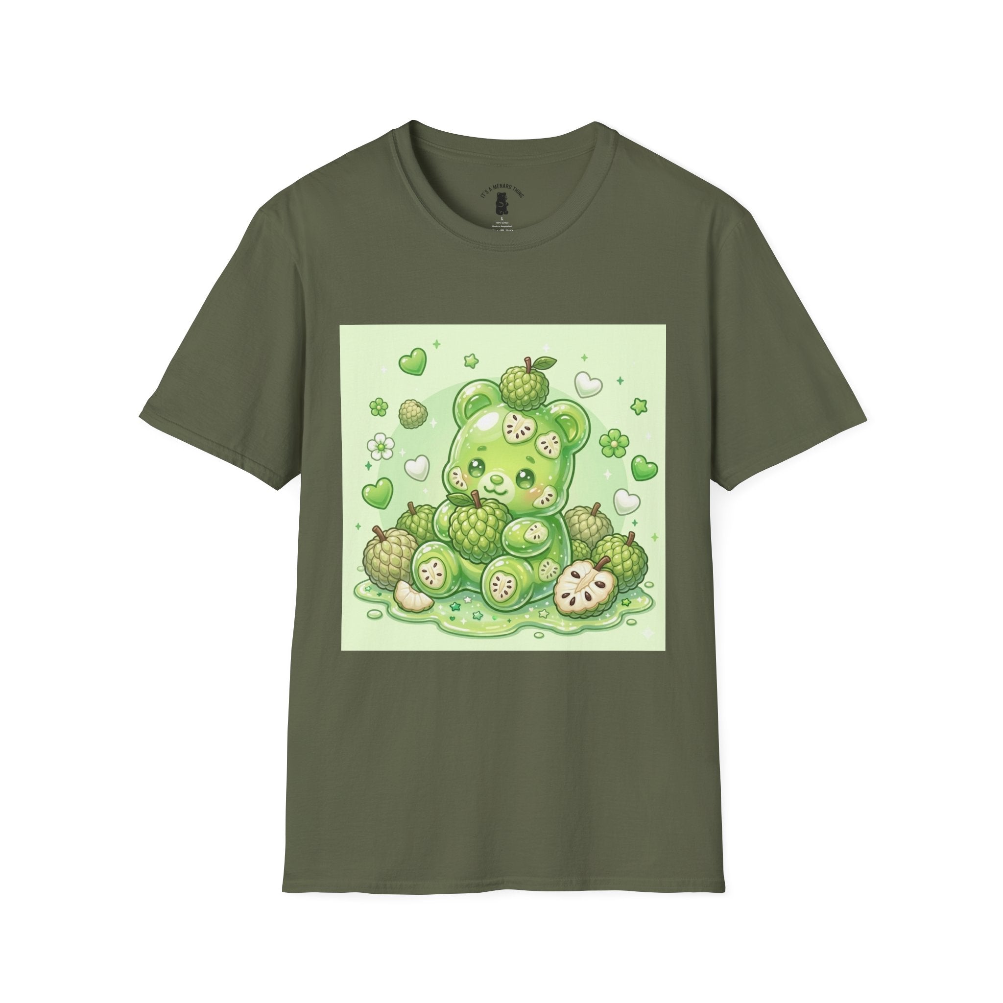 Yummy Ripe Sugar Apple, Exotic Oozy Gummy Bear- Kawaii Graphic Shirt